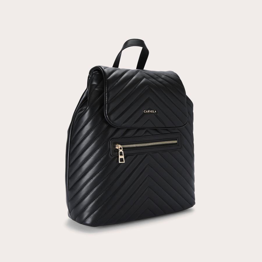 LARA BACKPACK Black Chevron by CARVELA