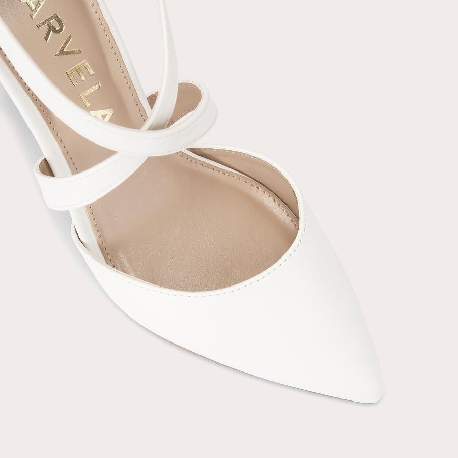 Carvela white heels clearance