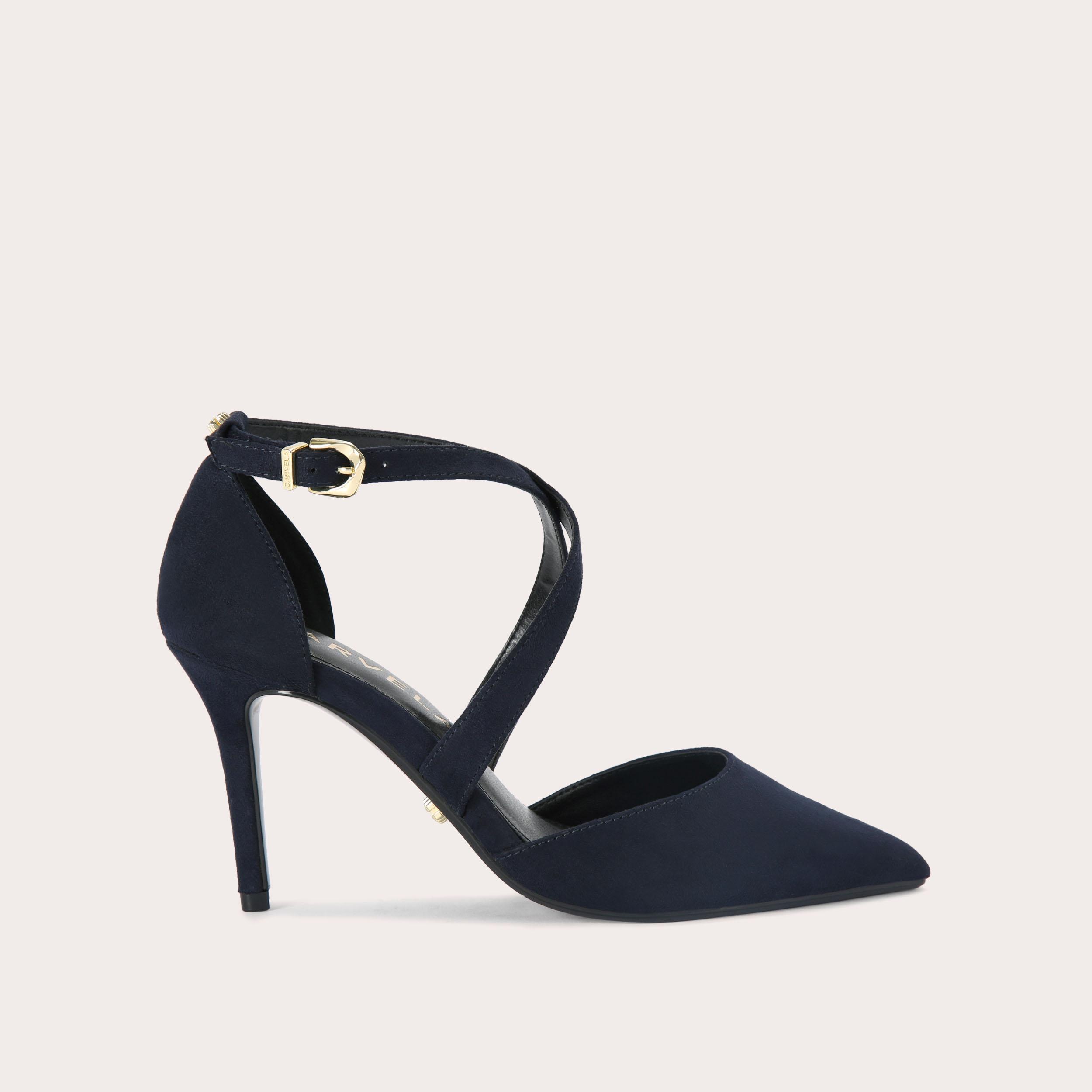 carvela navy court shoes