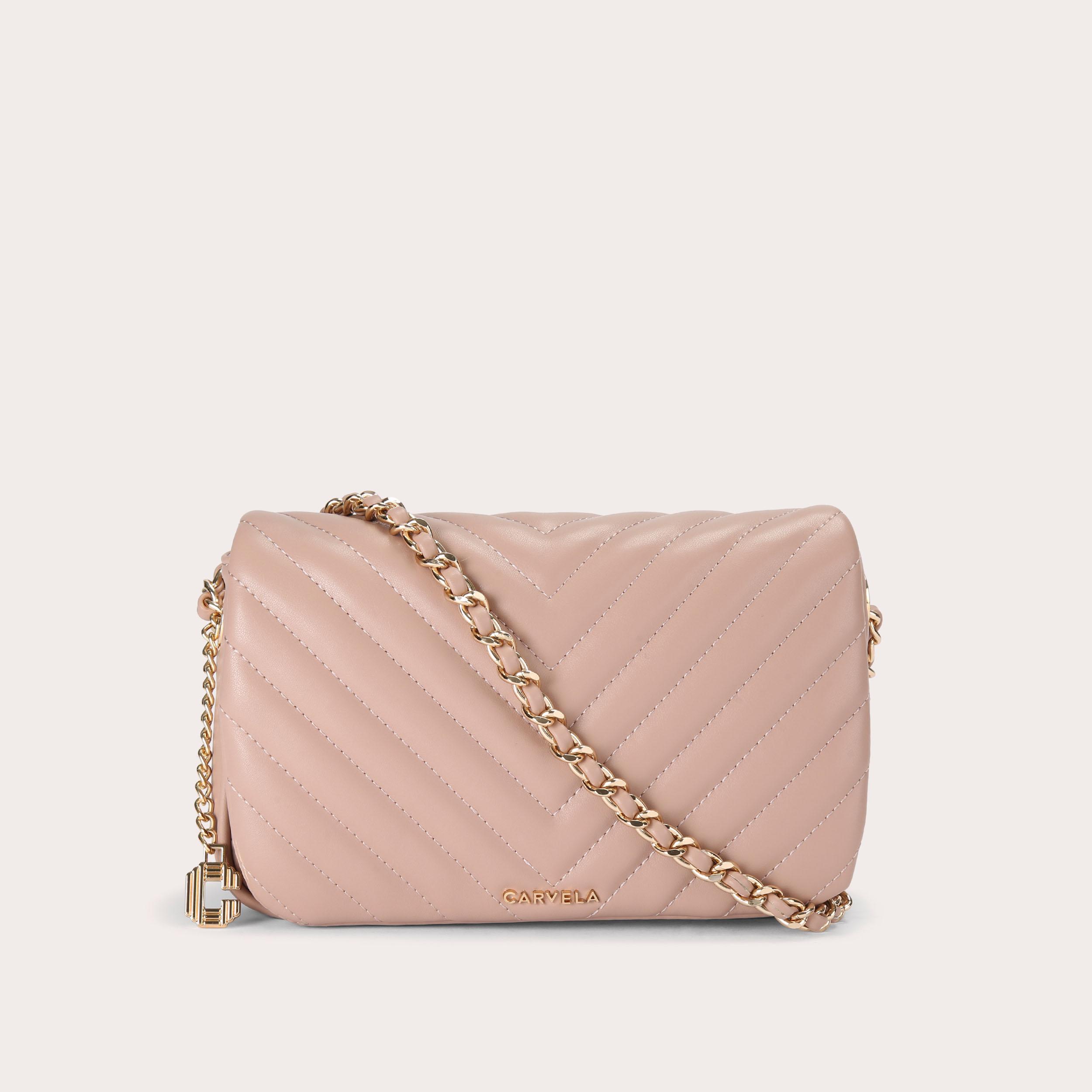 LOLA SHOULDER BAG Blush Shoulder Bag by CARVELA