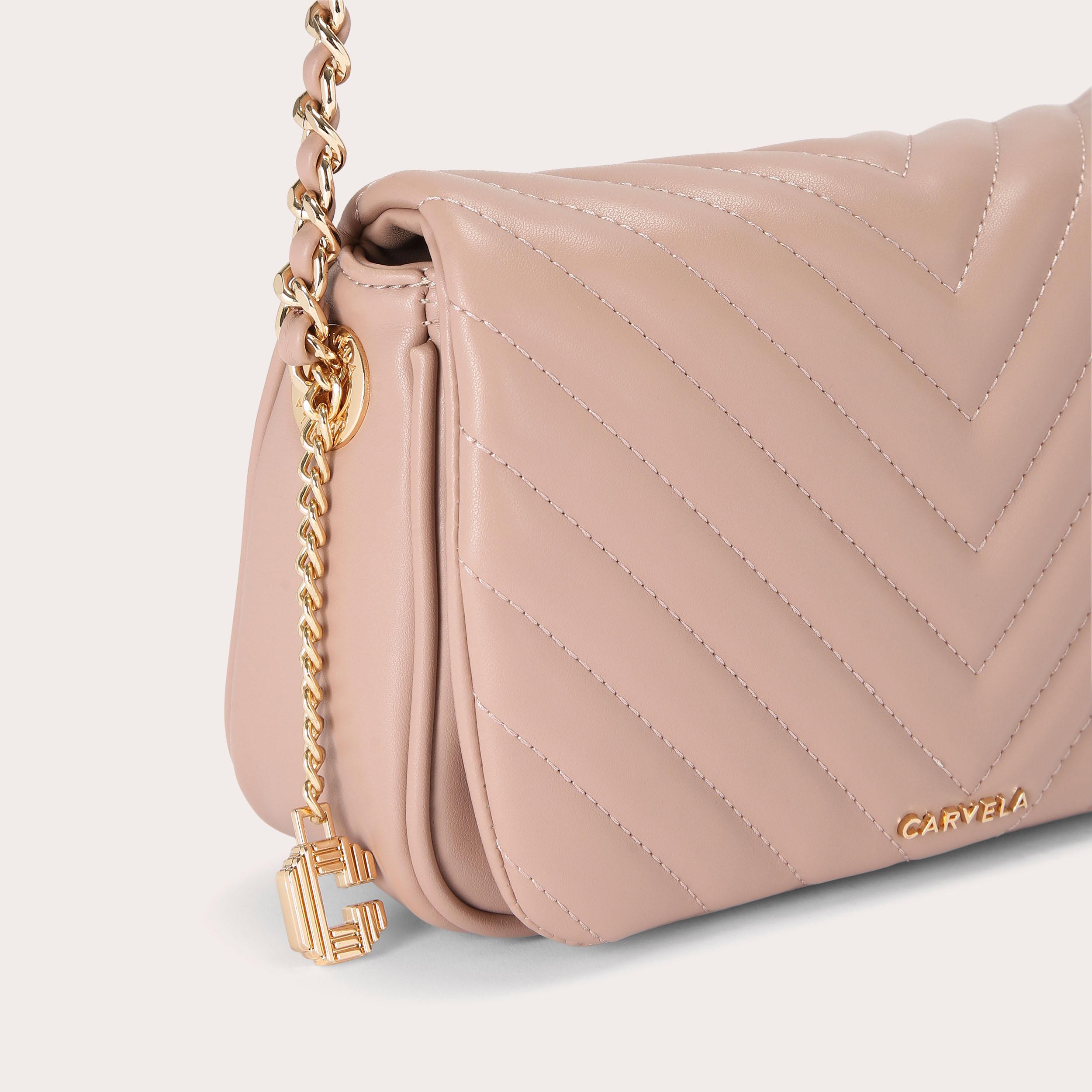 LOLA SHOULDER BAG Blush Shoulder Bag by CARVELA