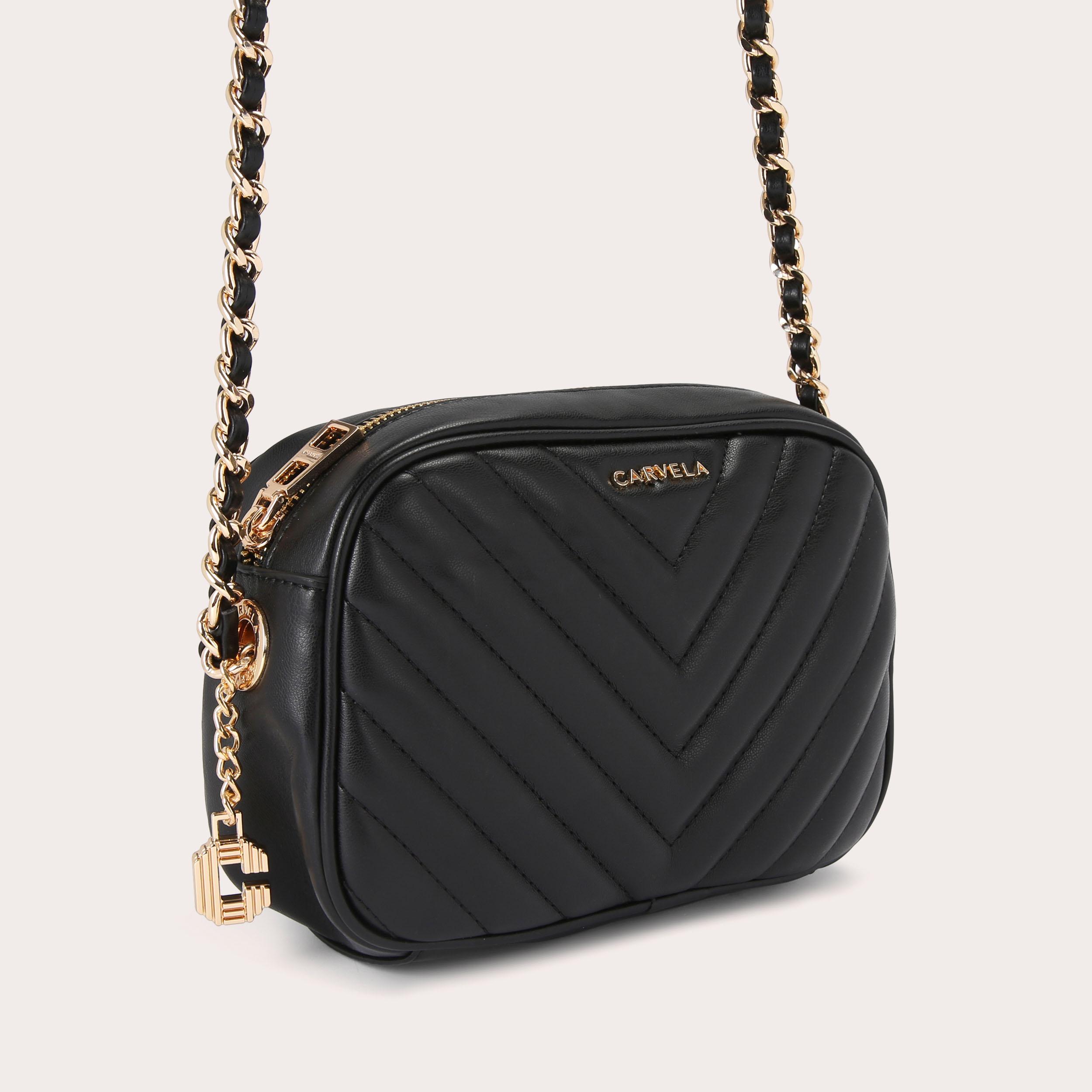 carvela cross body bag black