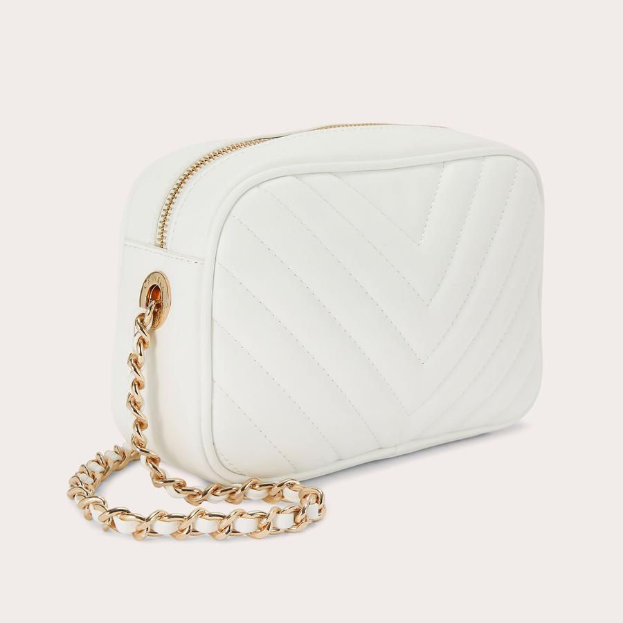 LOLA CROSS BODY White Cross Body Bag by CARVELA