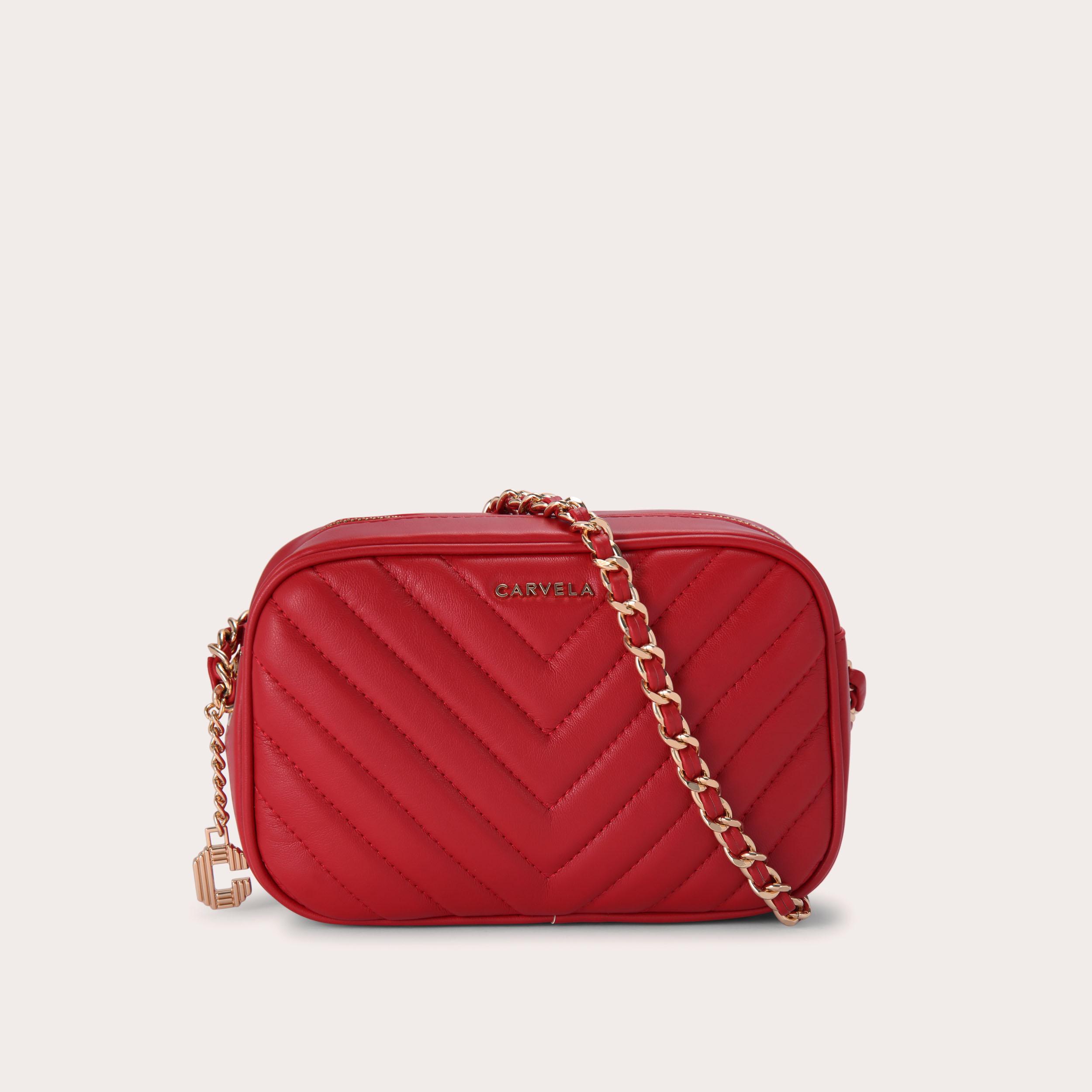 LOLA CROSS BODY Red Cross Body Bag by CARVELA