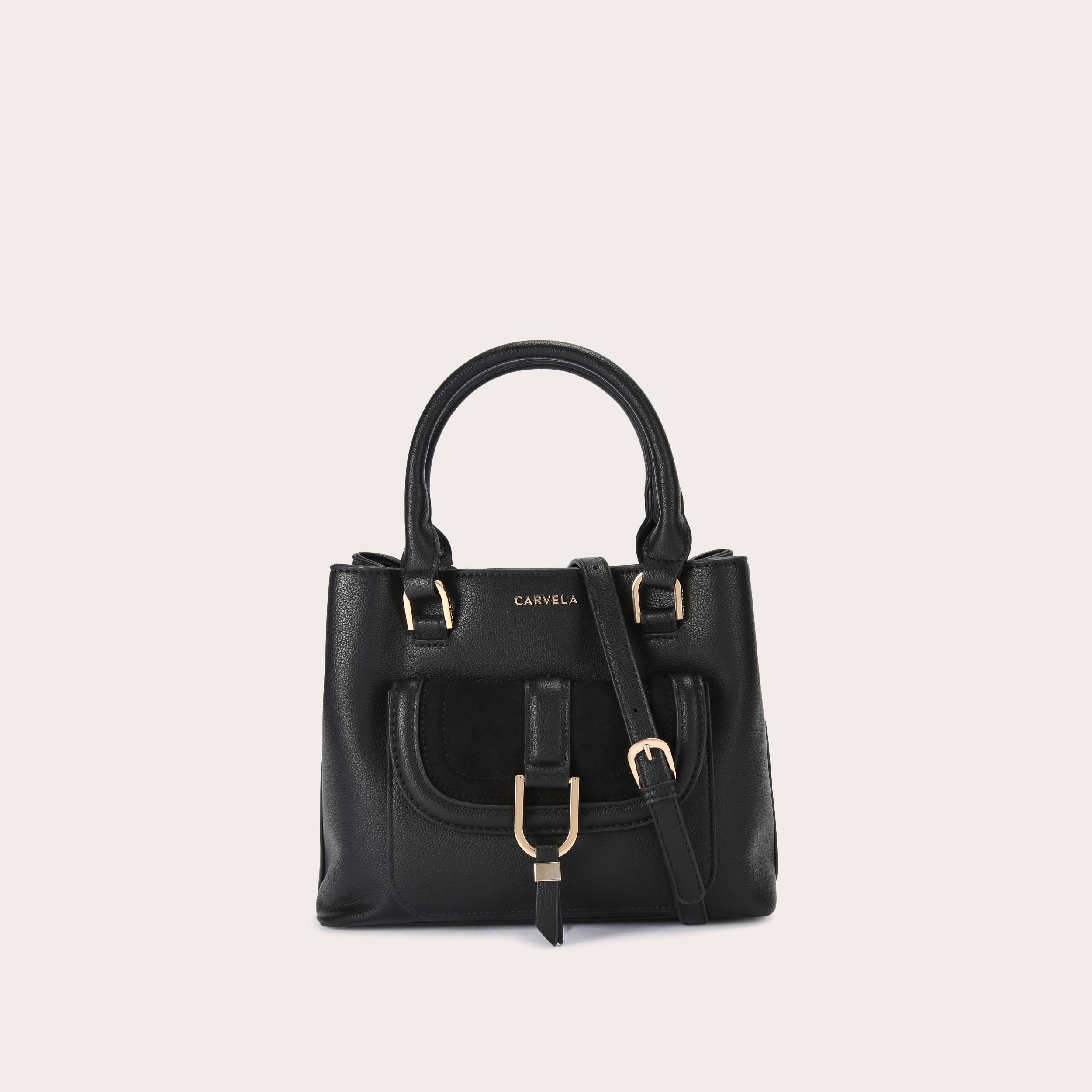 MANE MINI TOTE Black Mini Tote Bag by CARVELA