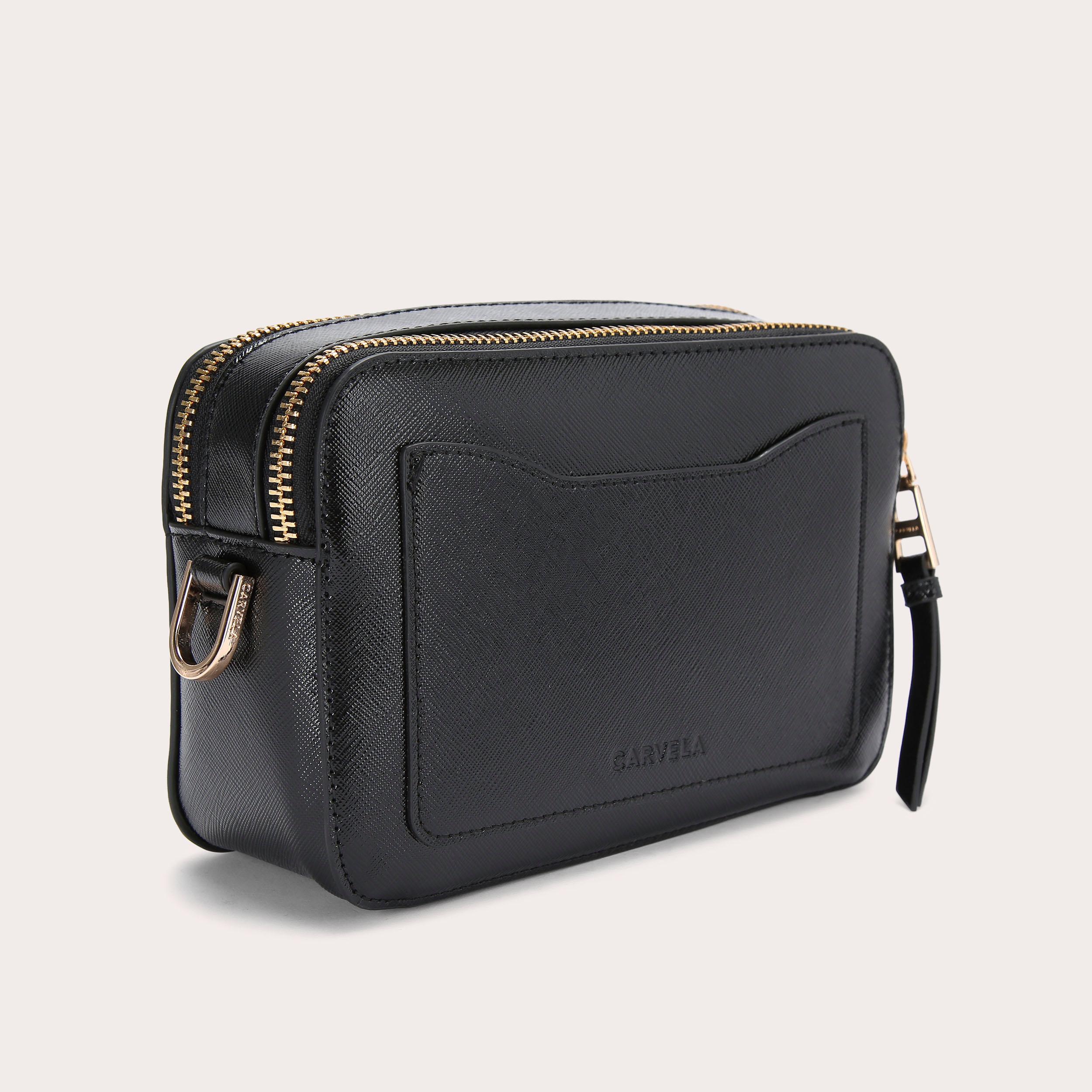 RAPID CAMERA BAG Leopard Structured Cross Body Bag by CARVELA