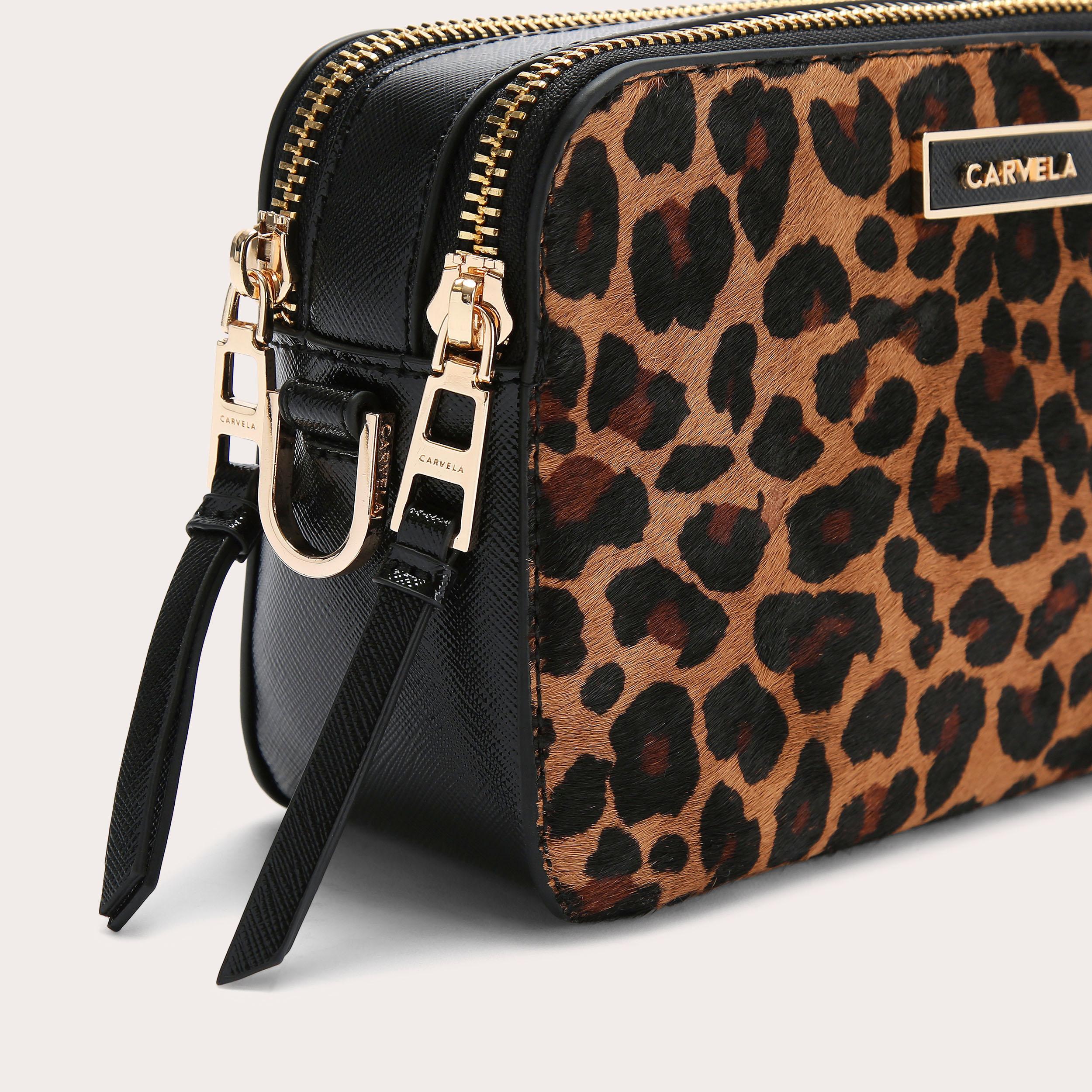 Leopard print camera bag sale