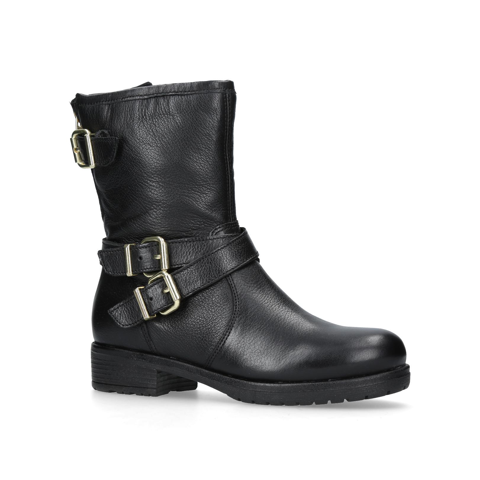 Kurt geiger black biker boots best sale