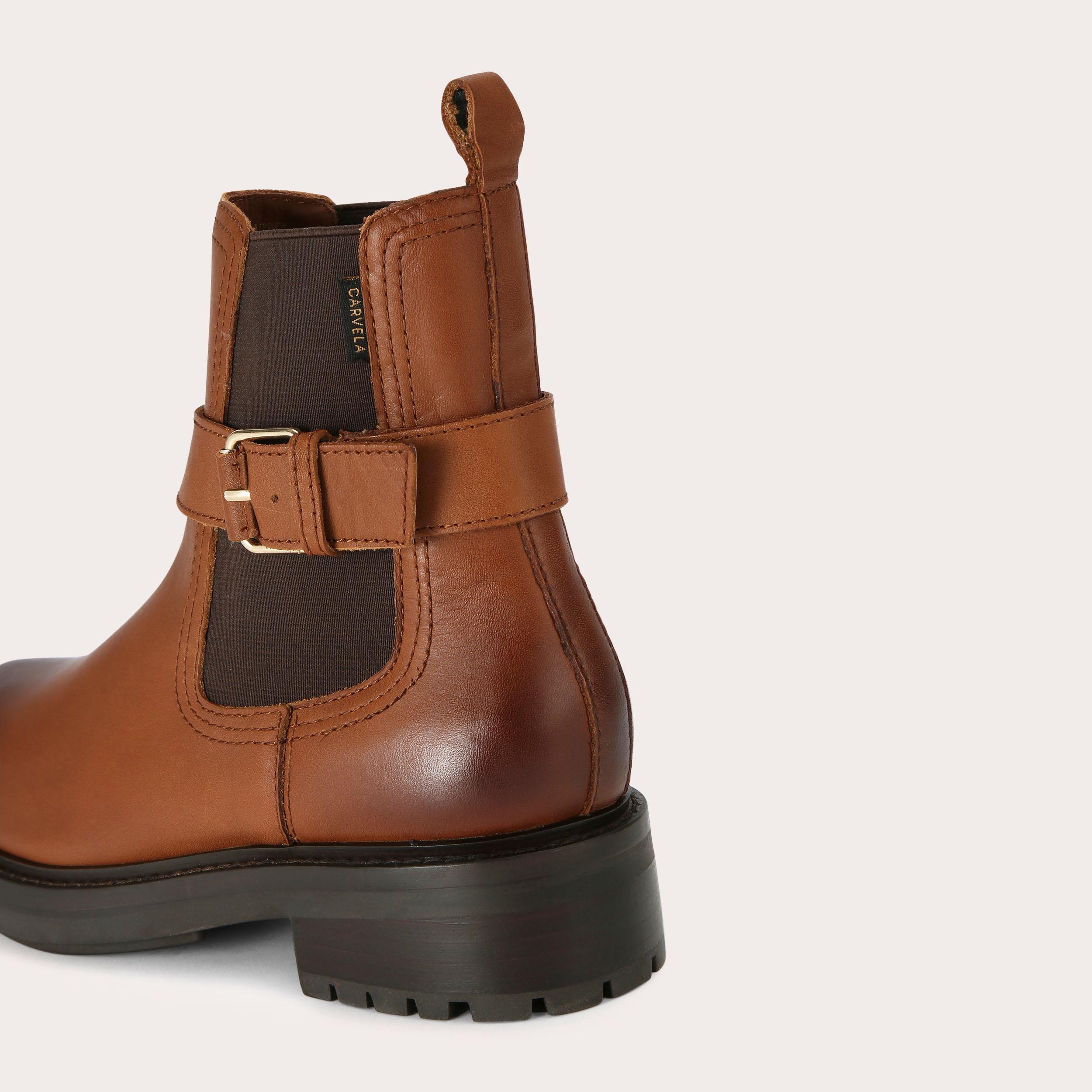 Carvela smart hot sale tan boots