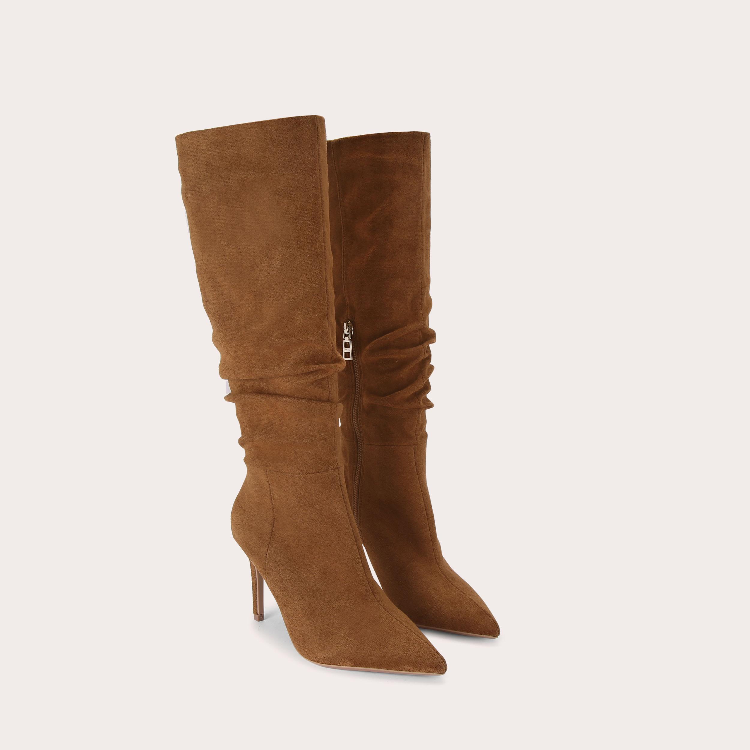 Carvela brown outlet knee high boots