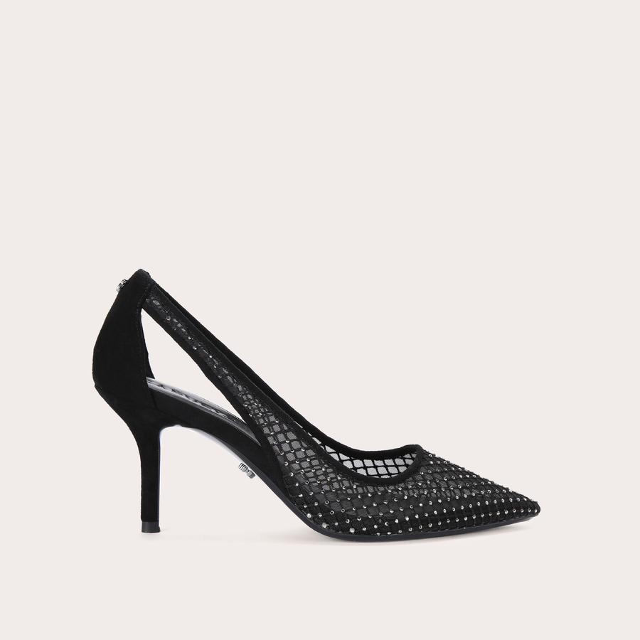 Black mesh court shoes hotsell