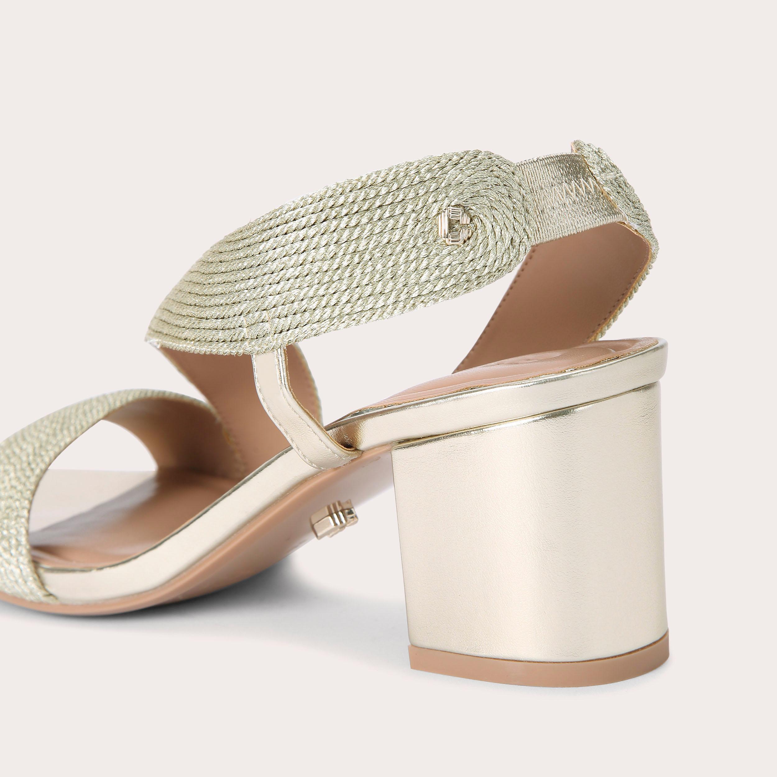 Carvela store gold sandals