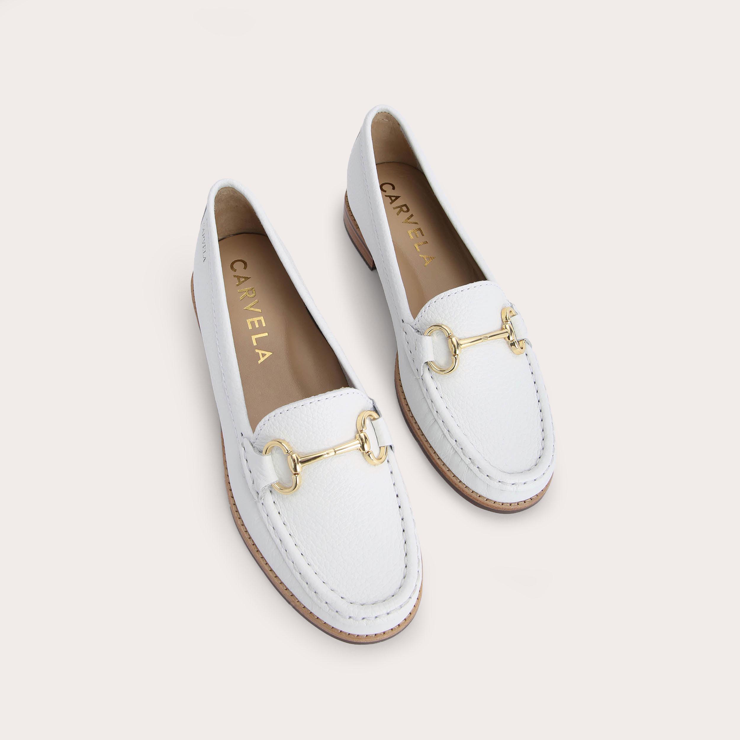 Carvela store white loafers