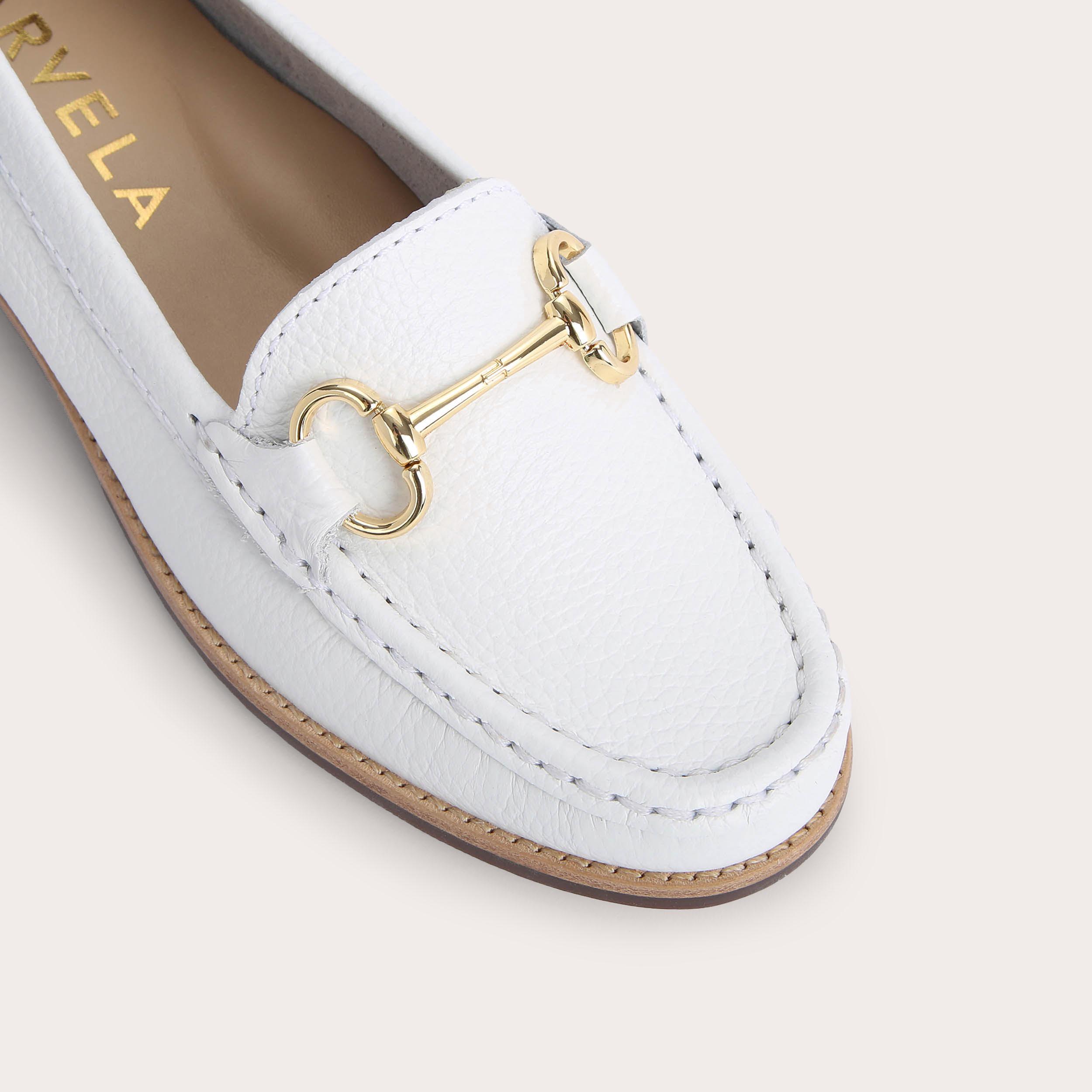 Carvela store white loafers