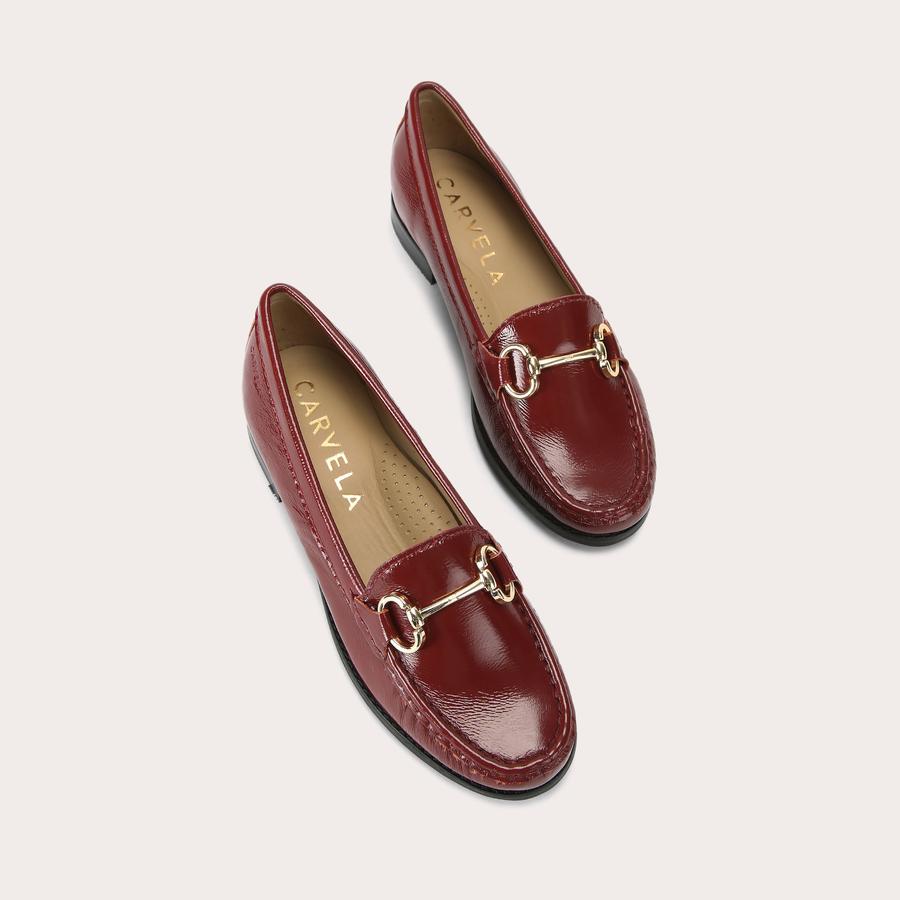 CLICK Red Slip On Loafer by CARVELA COMFORT