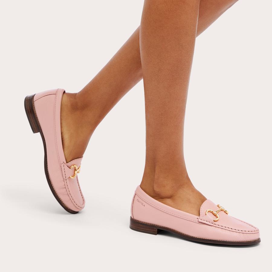 Pink patent leather loafers online