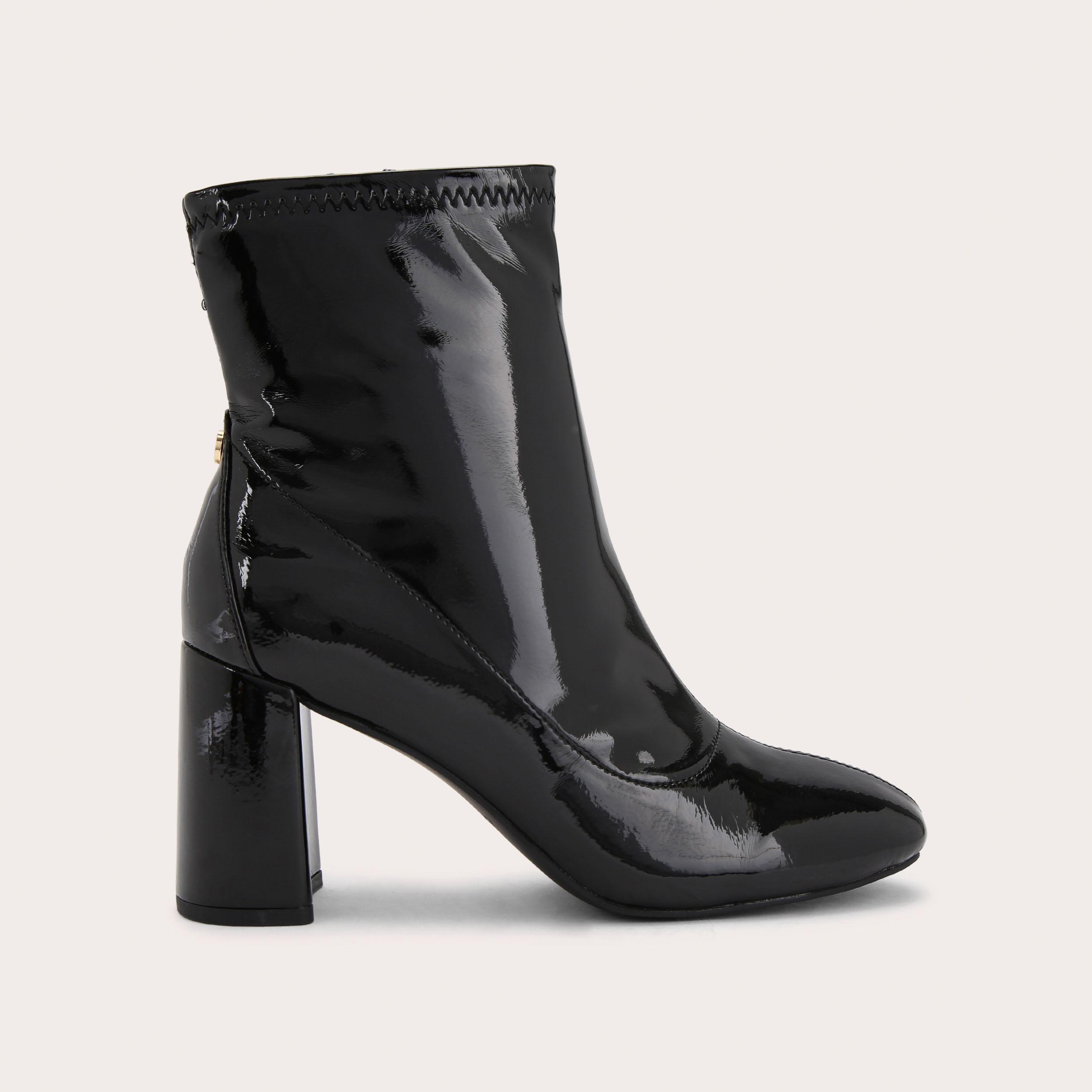 WILLOW PATENT ANKLE Black Patent Ankle Boot by CARVELA