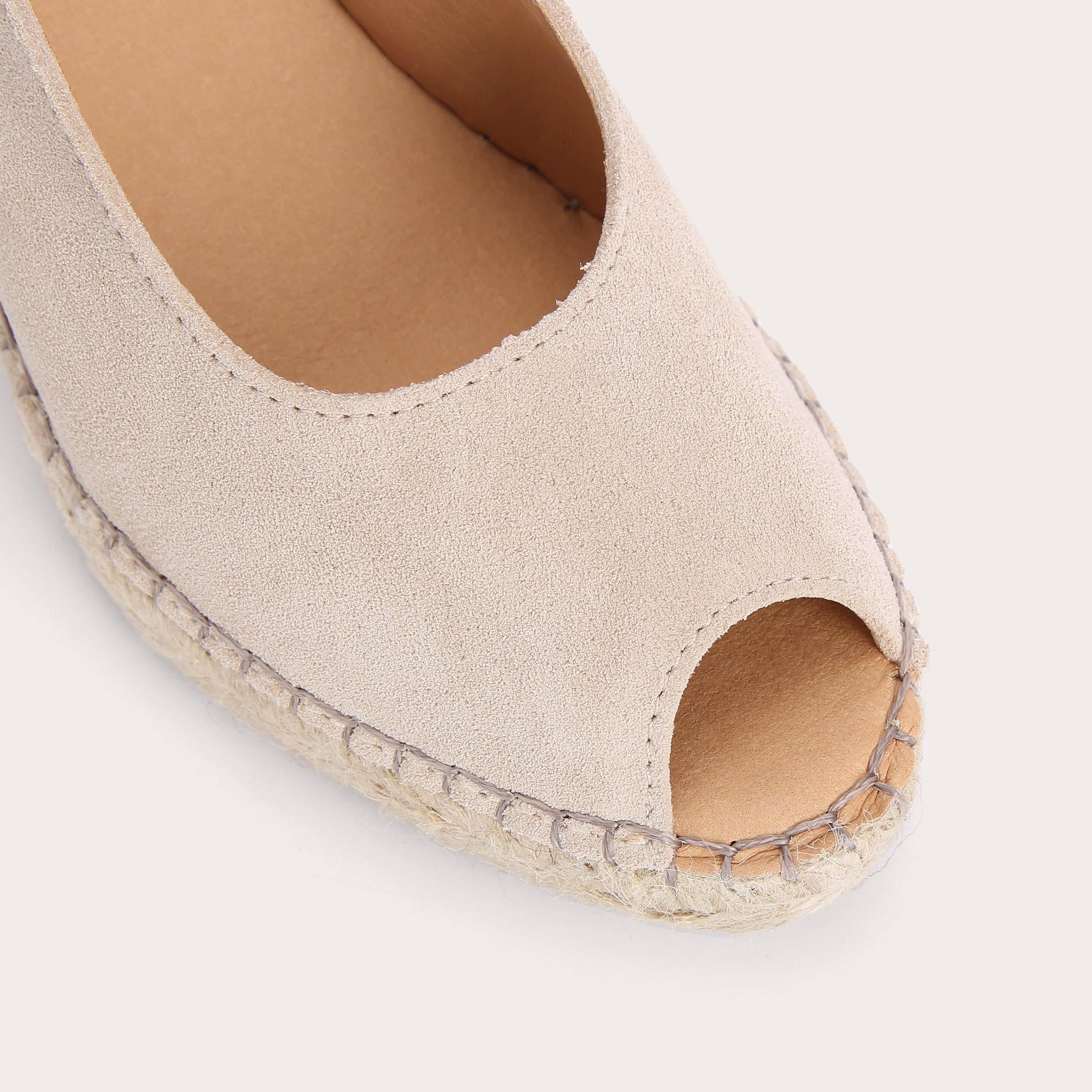 SHARON Taupe Suede Espadrille Wedge Sandals by CARVELA COMFORT