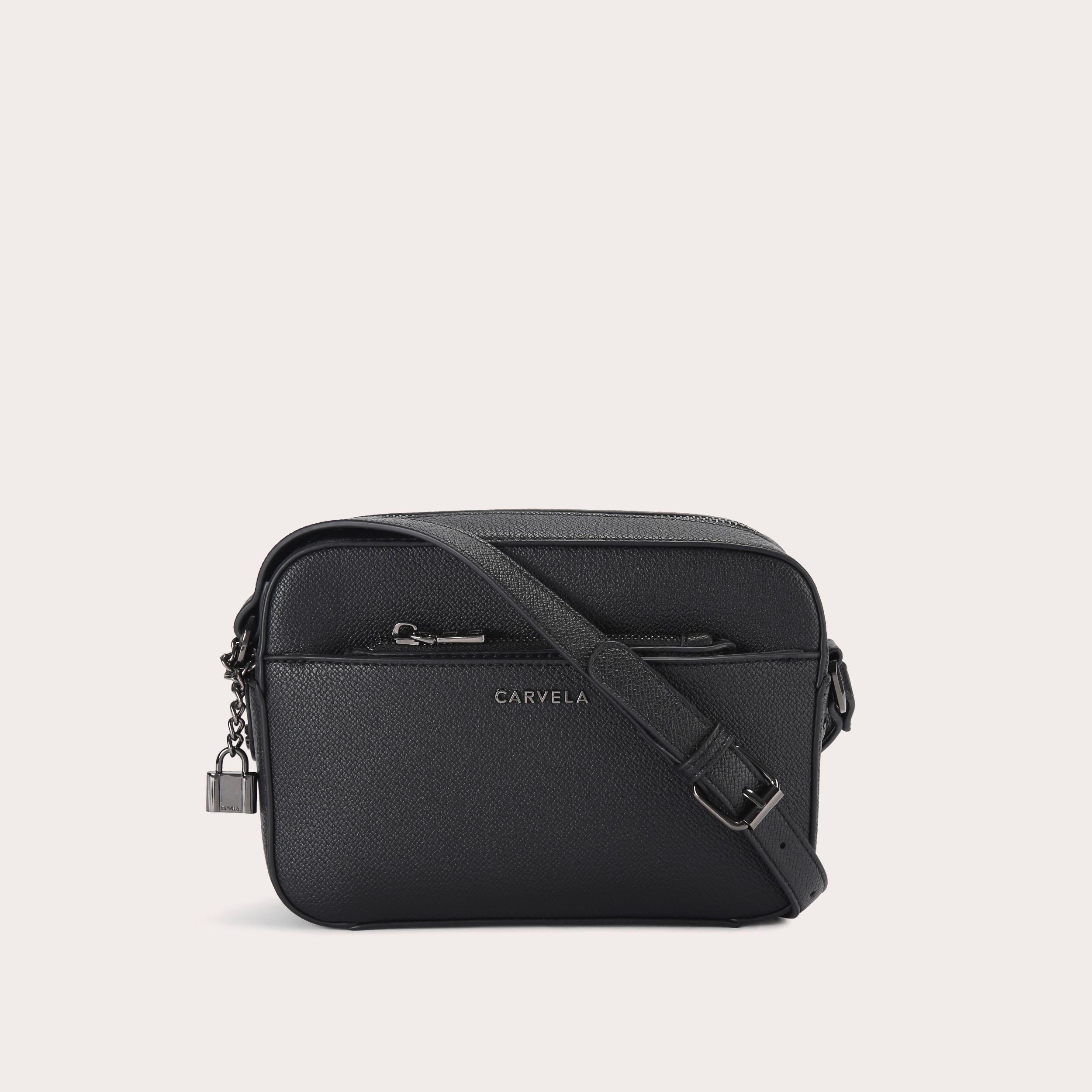 Black carvela store crossbody bag