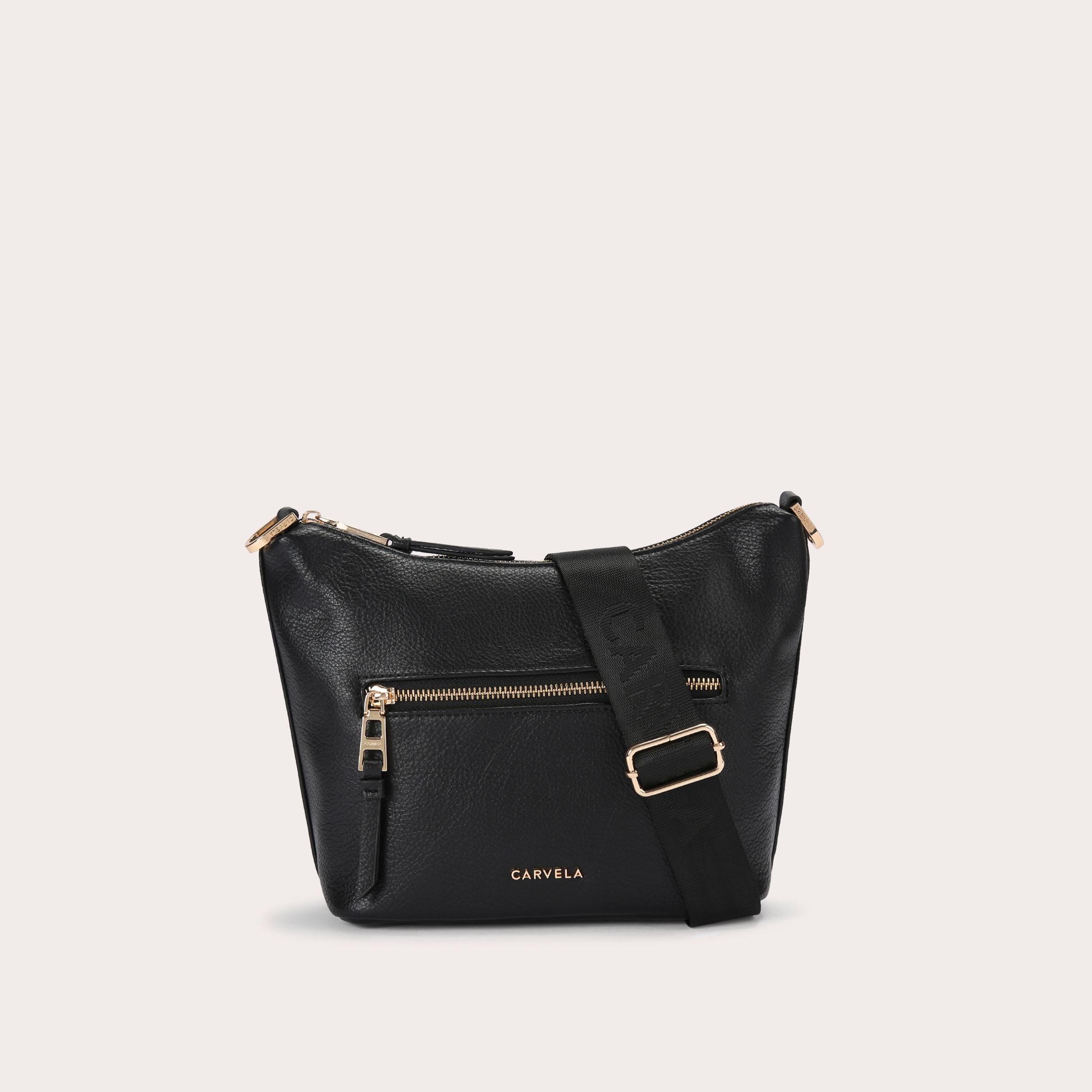 Black carvela crossbody online bag