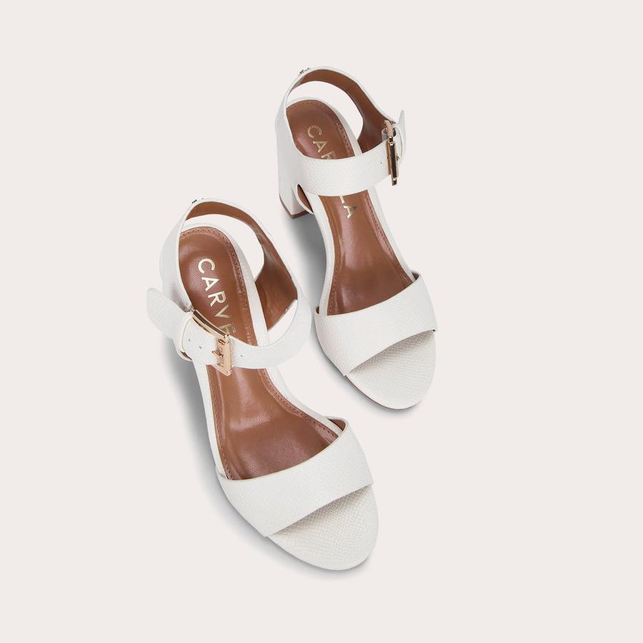 Carvela white sandals deals