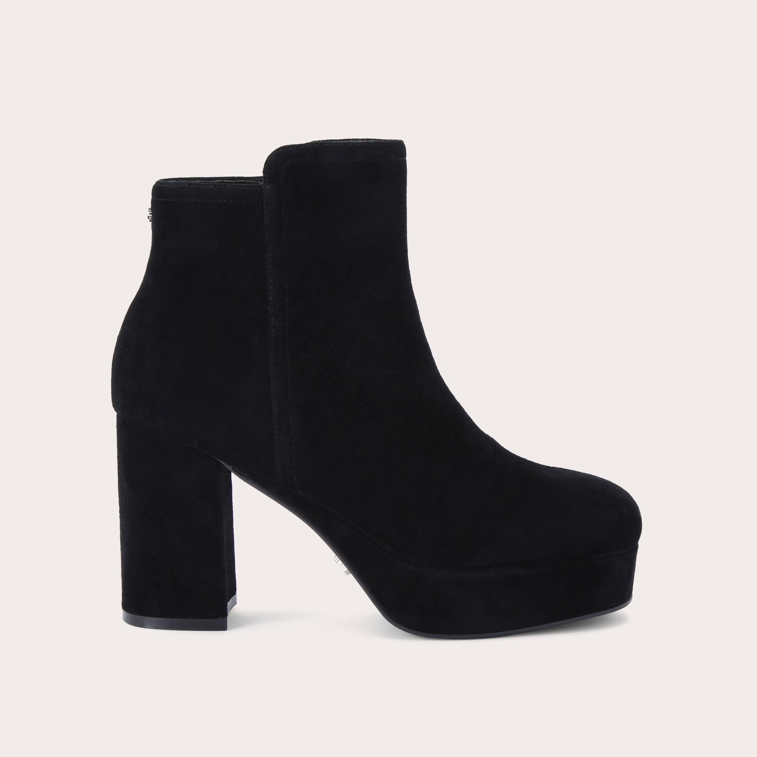 Carvela black outlet suede boots