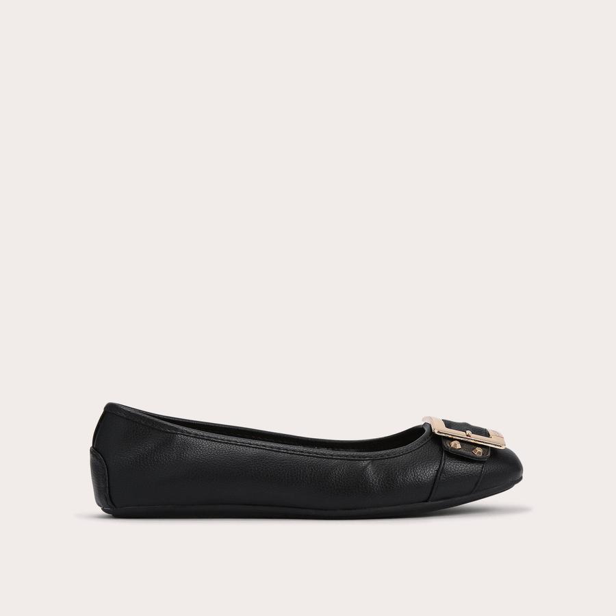 MISSION Black Ballerina Pumps by CARVELA