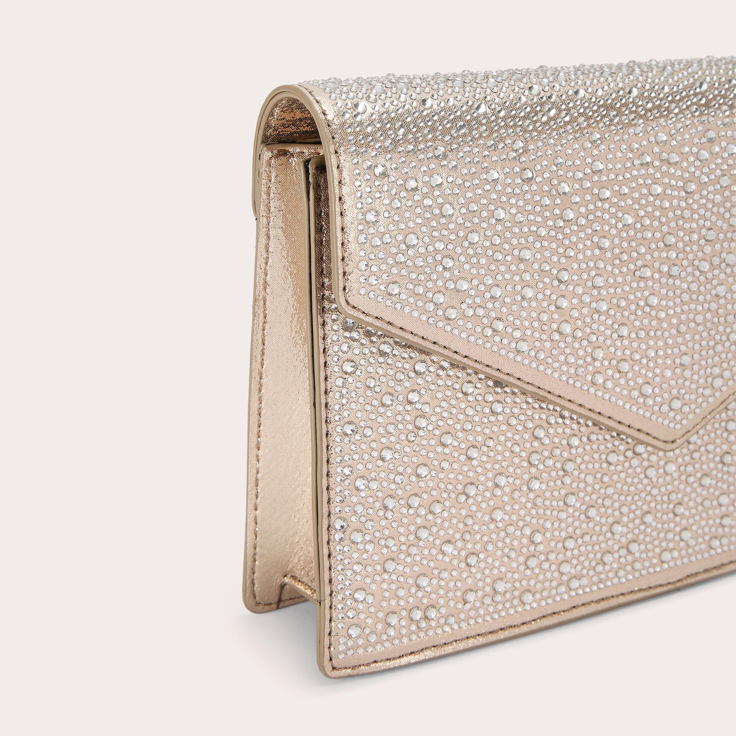 Carvela gold clutch bag online