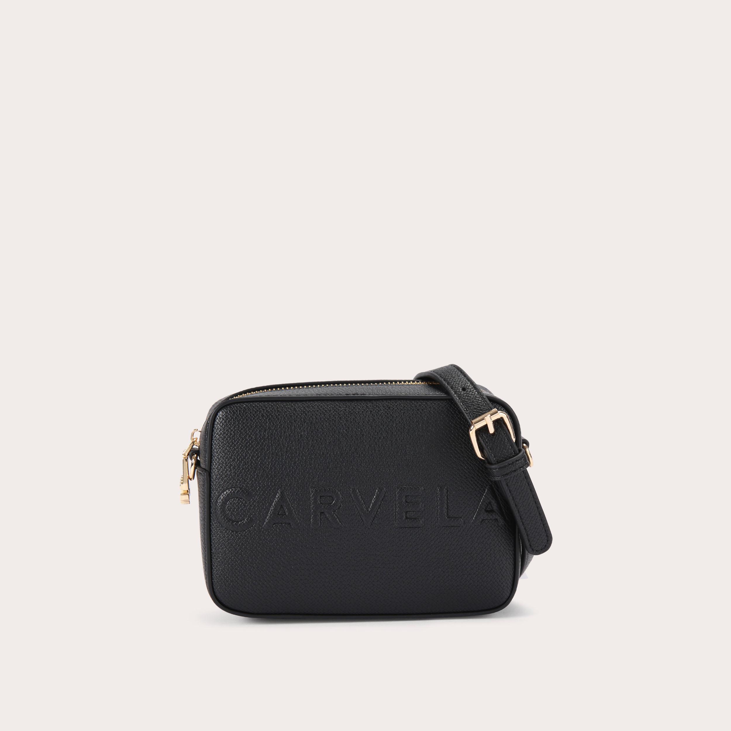 FRAME MINI X BODY Black Cross Body Bag by CARVELA