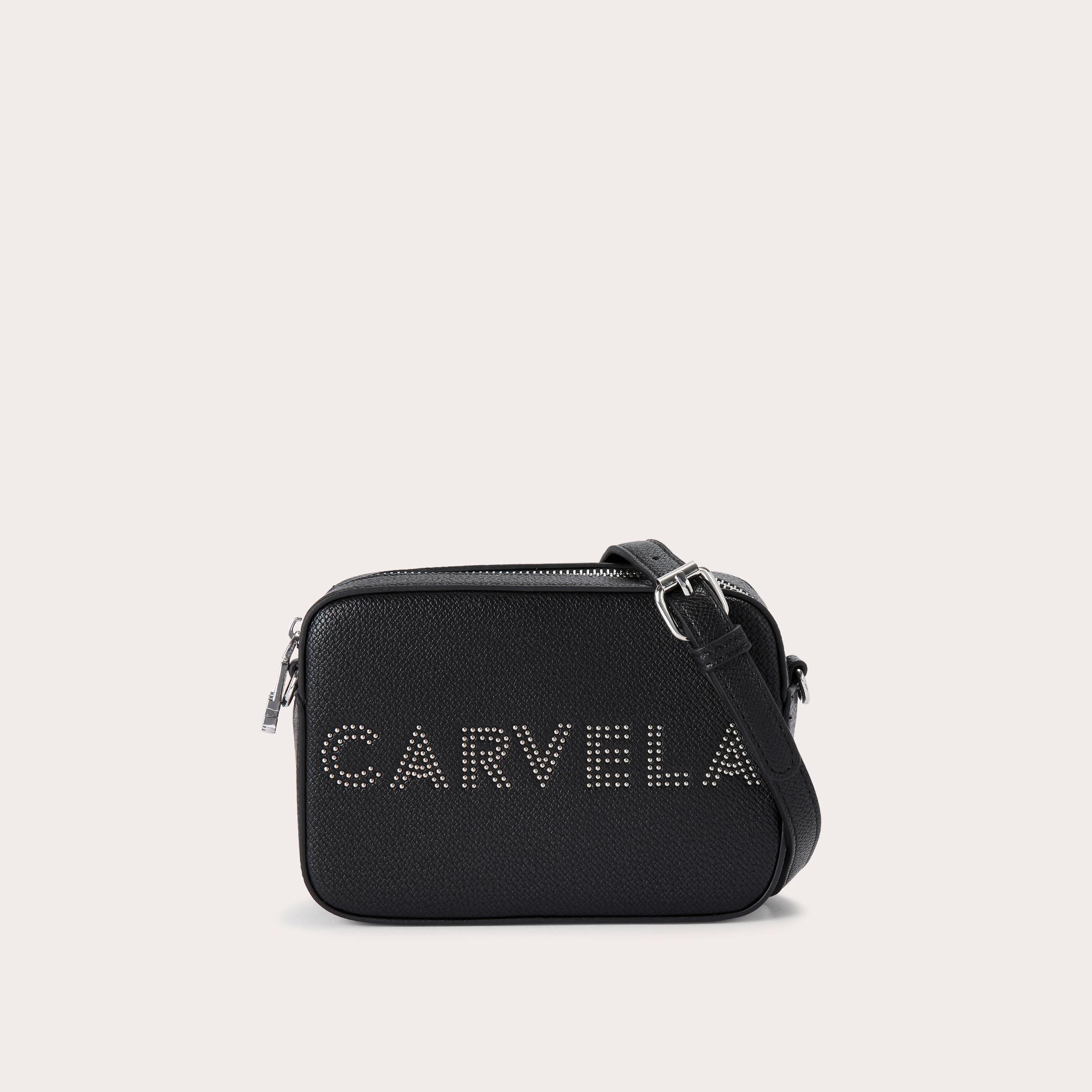 FRAME MINI X BODY Black Cross Body Bag by CARVELA