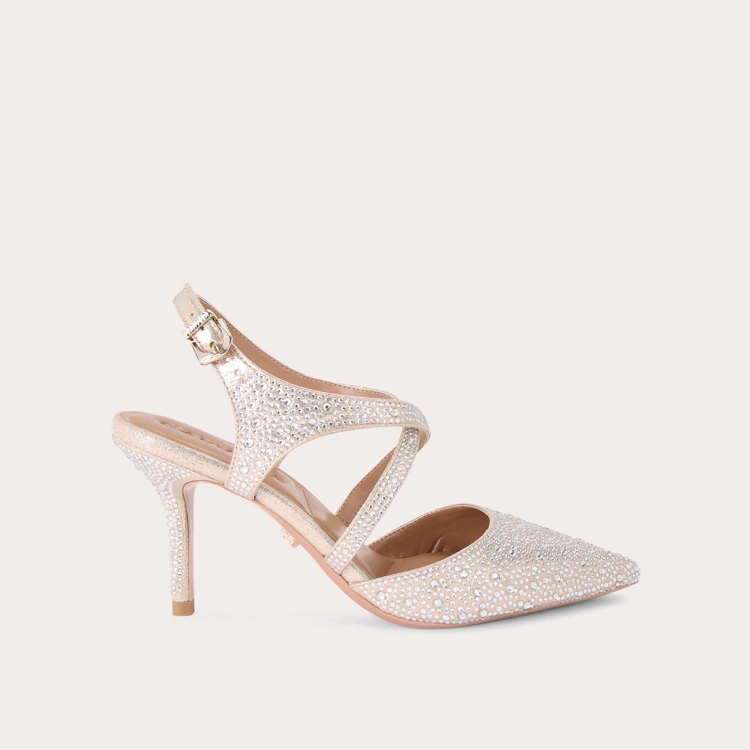 Rose gold court on sale shoes mid heel