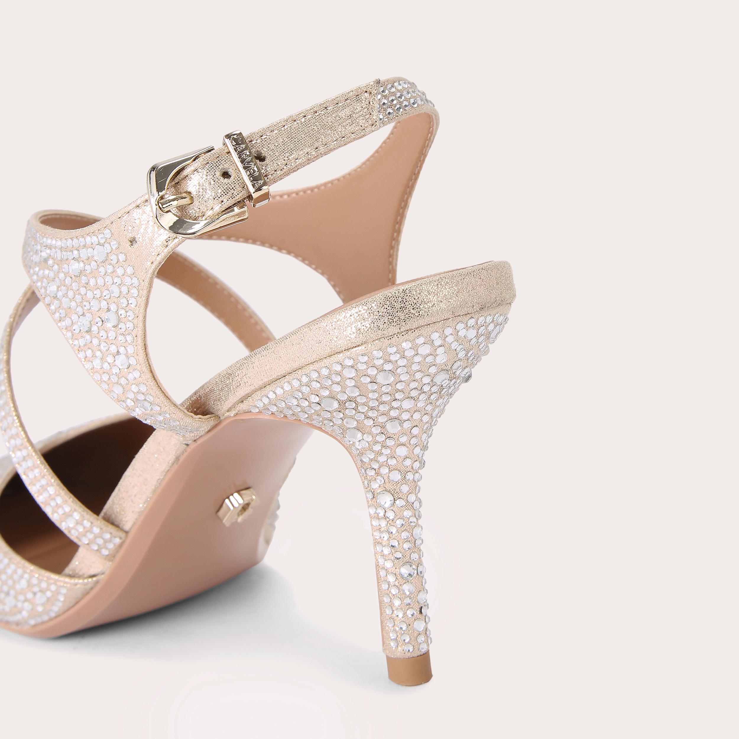 Carvela gold outlet heels