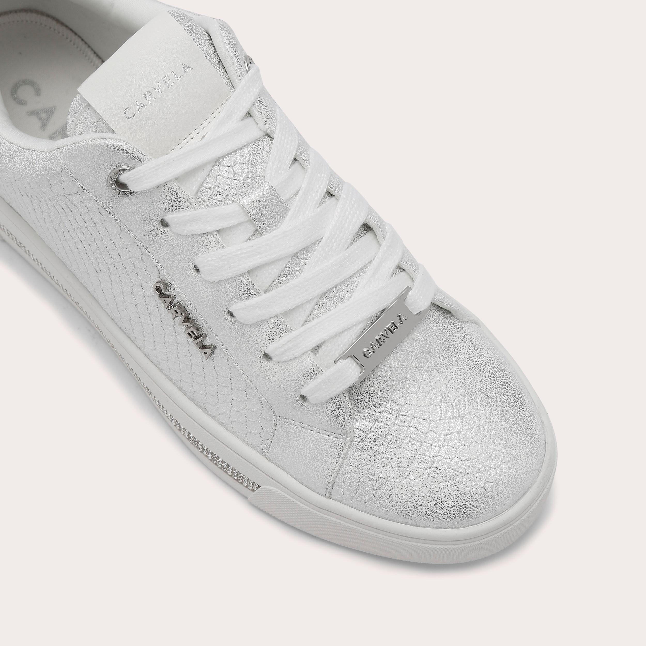 carvela snake print trainers