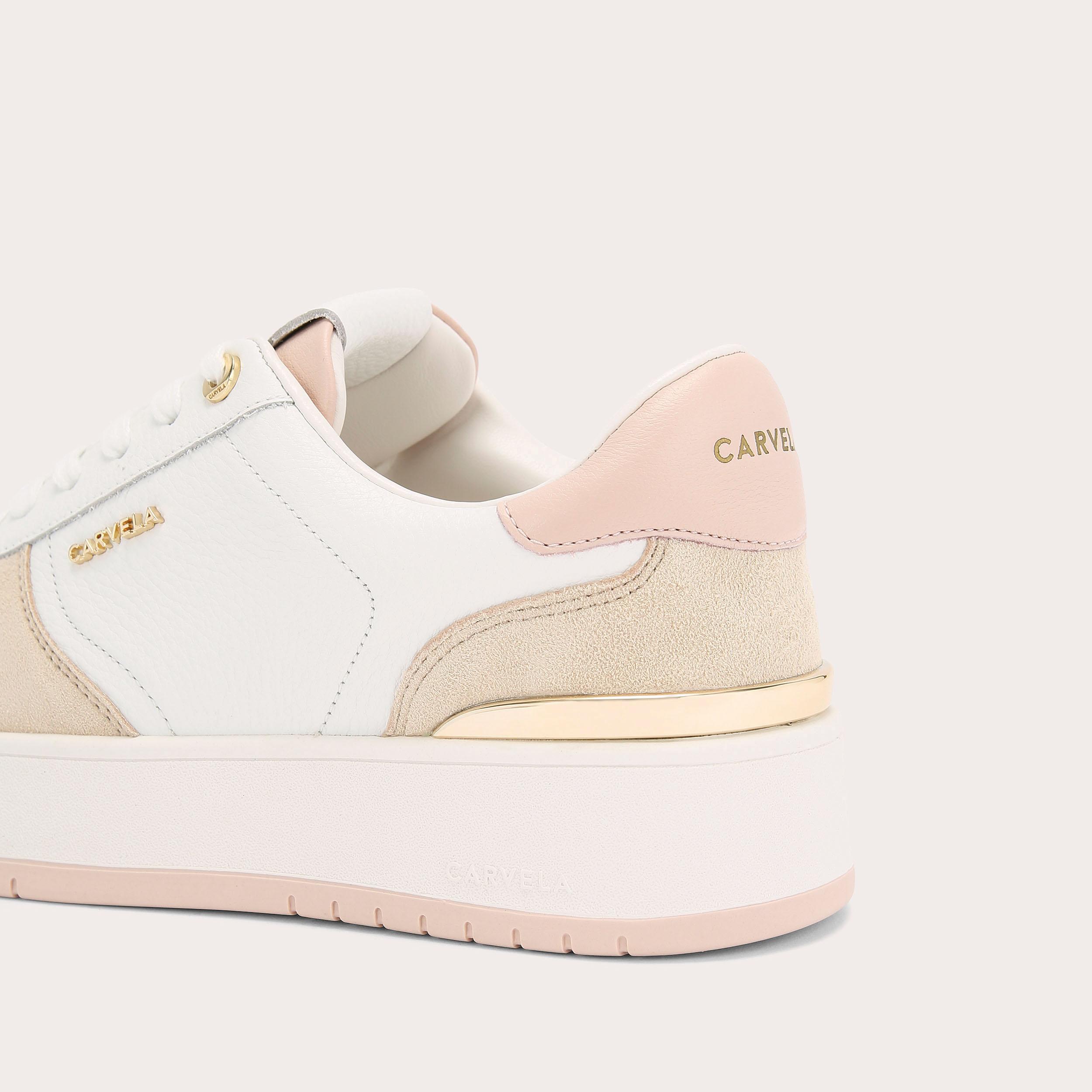 Ladies best sale cream trainers