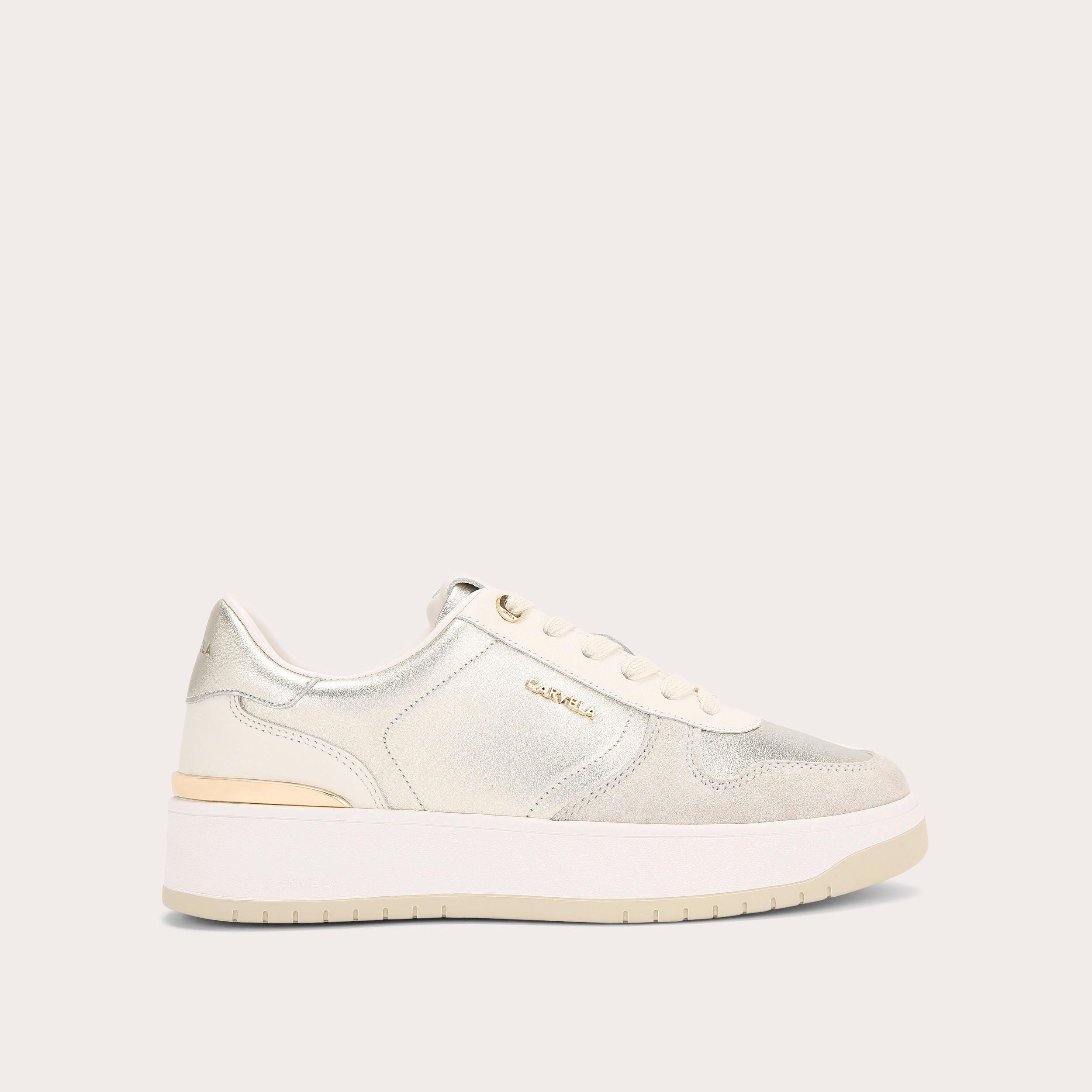 Carvela store trainers gold