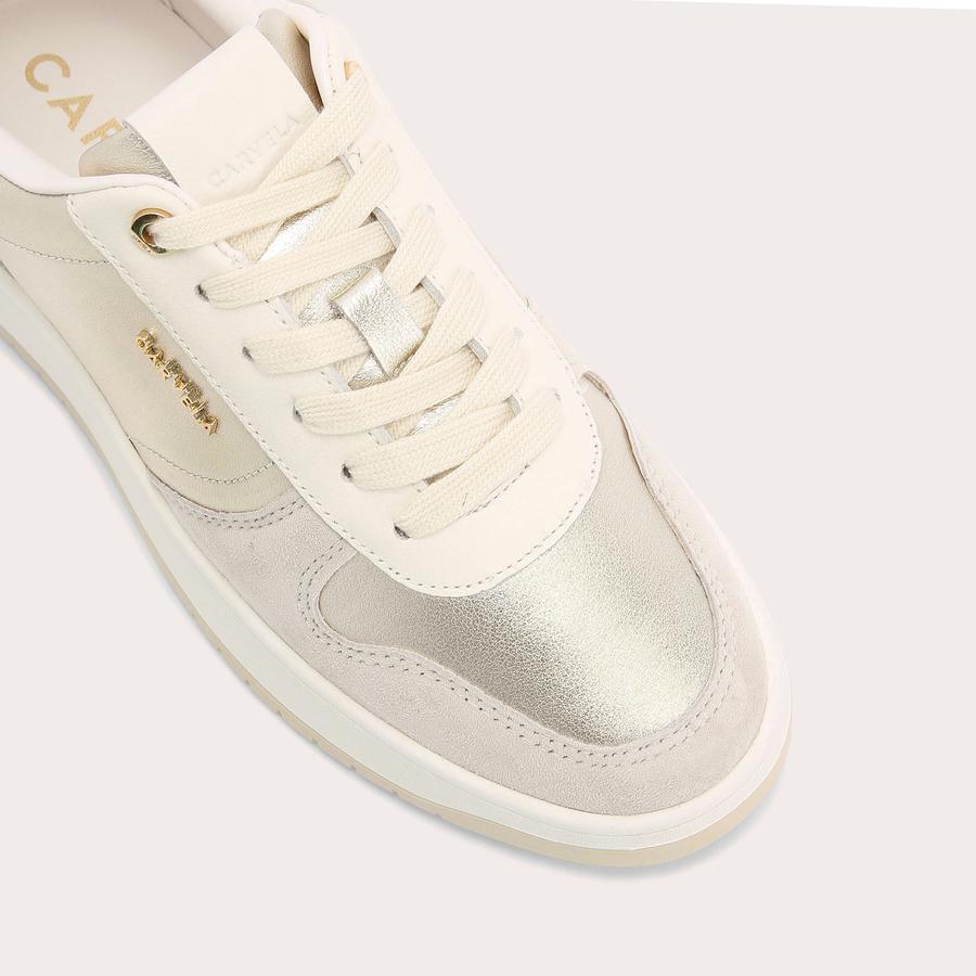 Carvela lamar trainers gold store