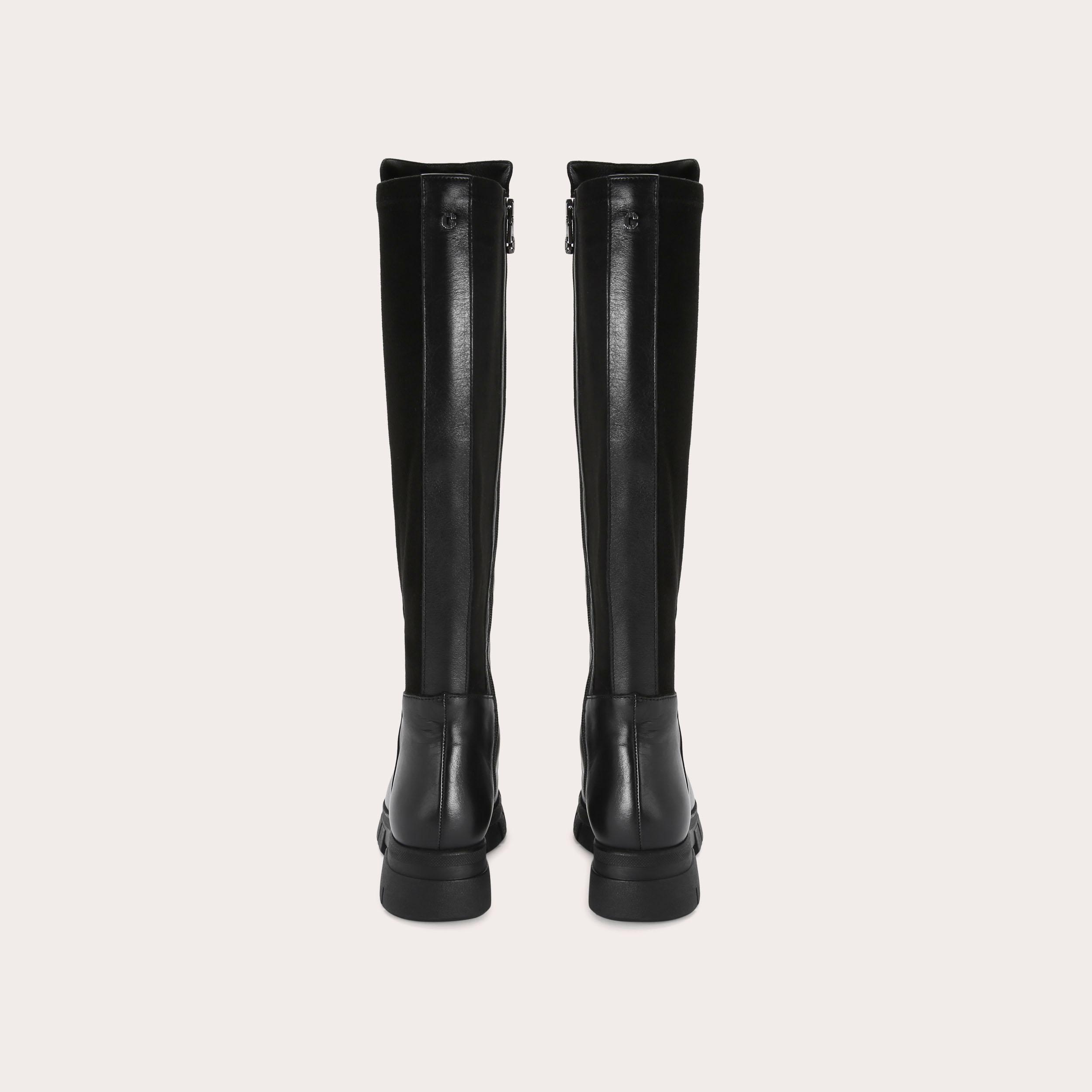 Carvela wasp knee high cheap boots black