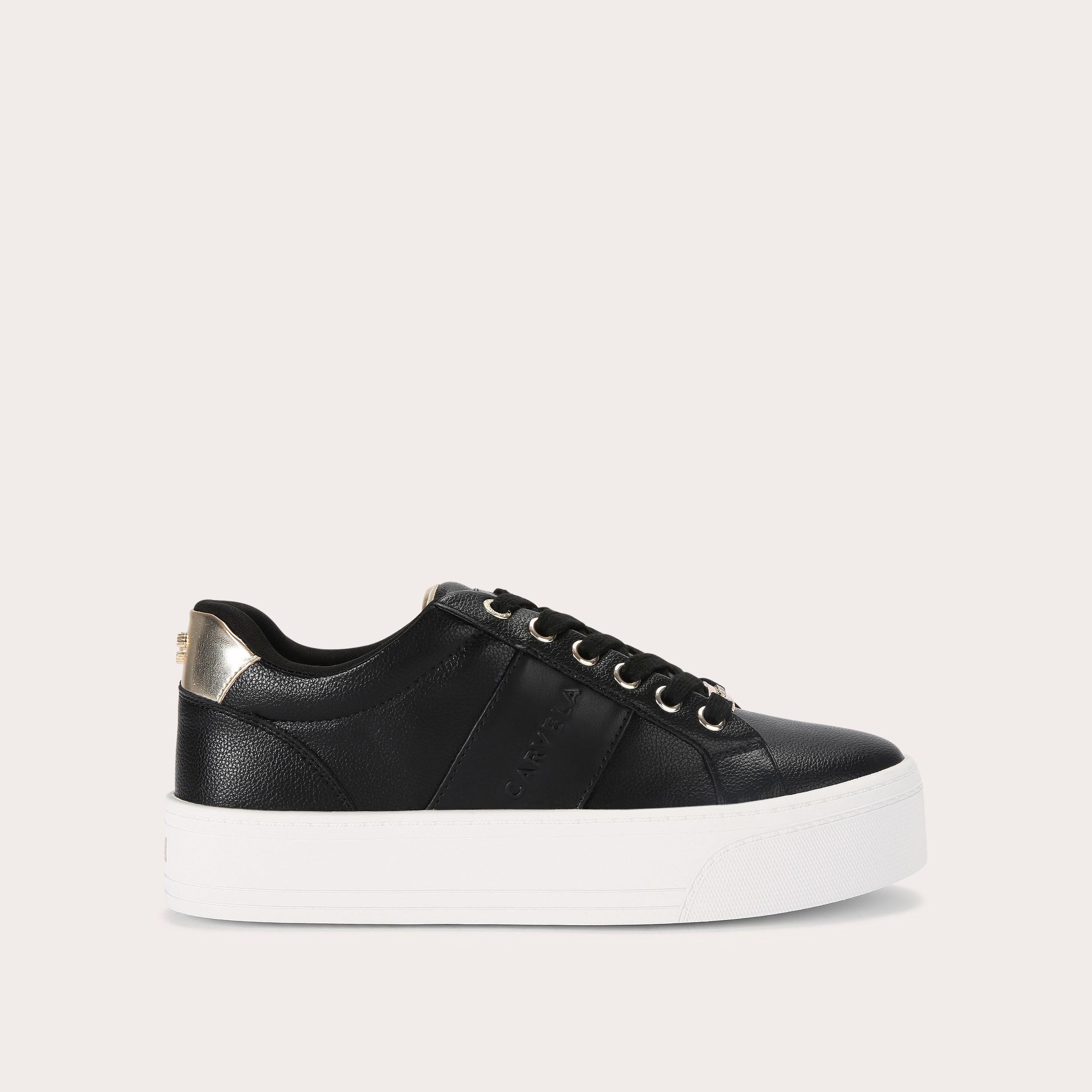 Carvela store flatform trainers