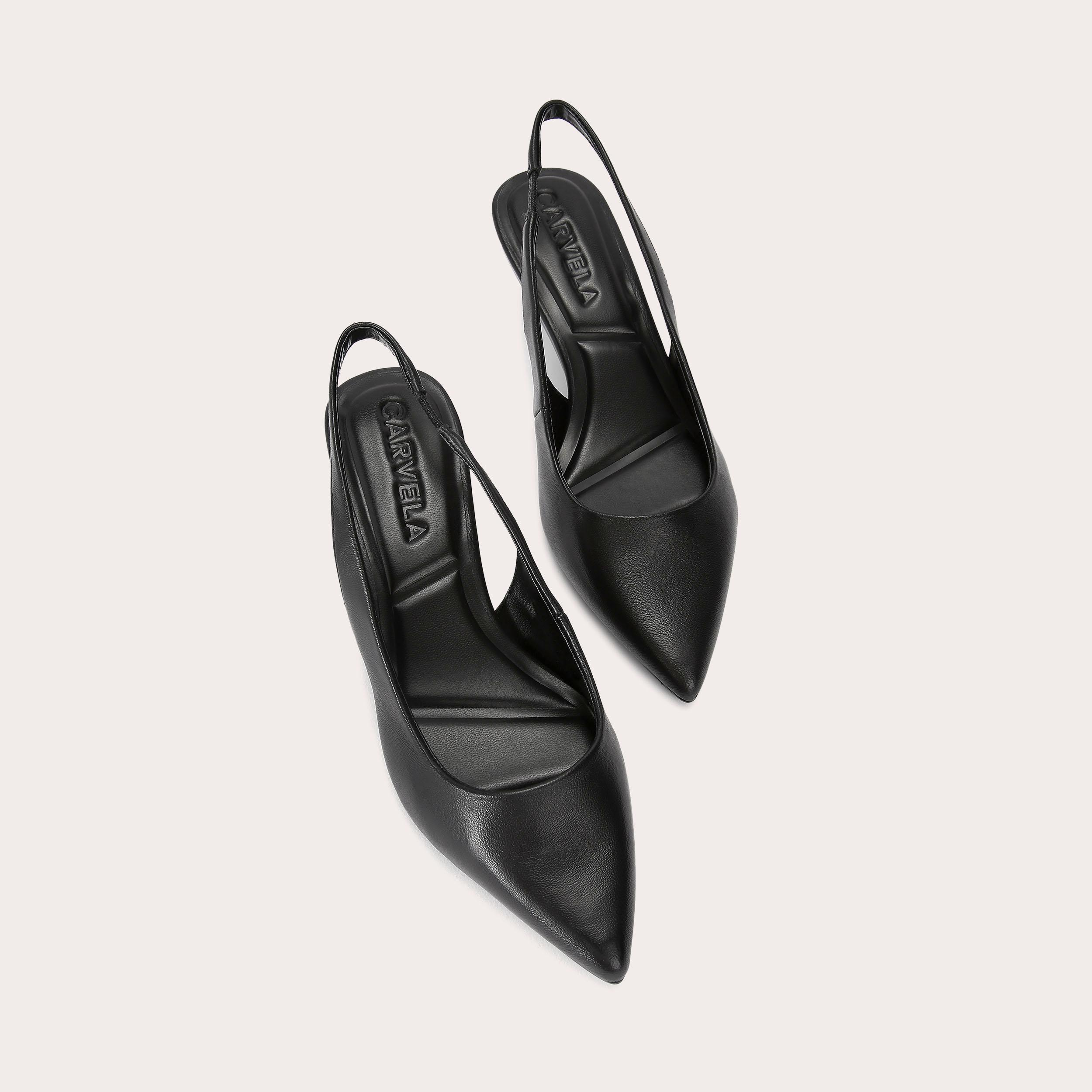 Carvela black hot sale court shoes