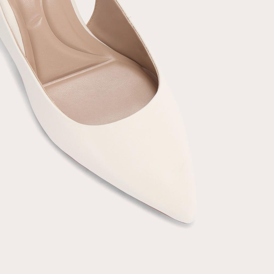 White carvela heels sales
