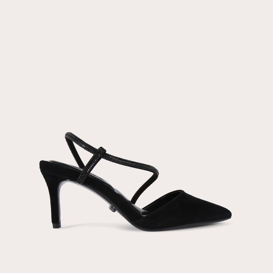 Carvela black court shoes sale