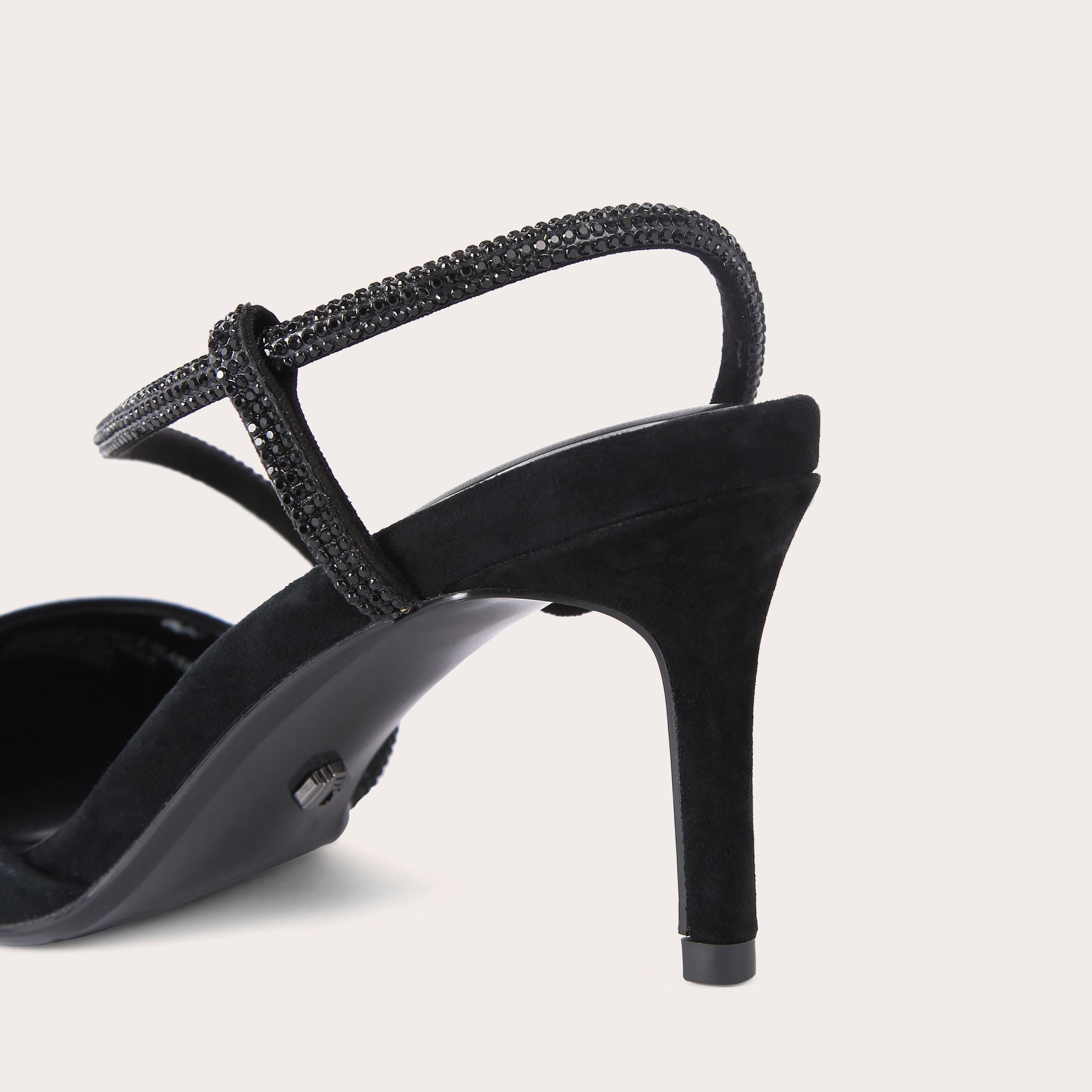 Carvela black hot sale heeled sandals