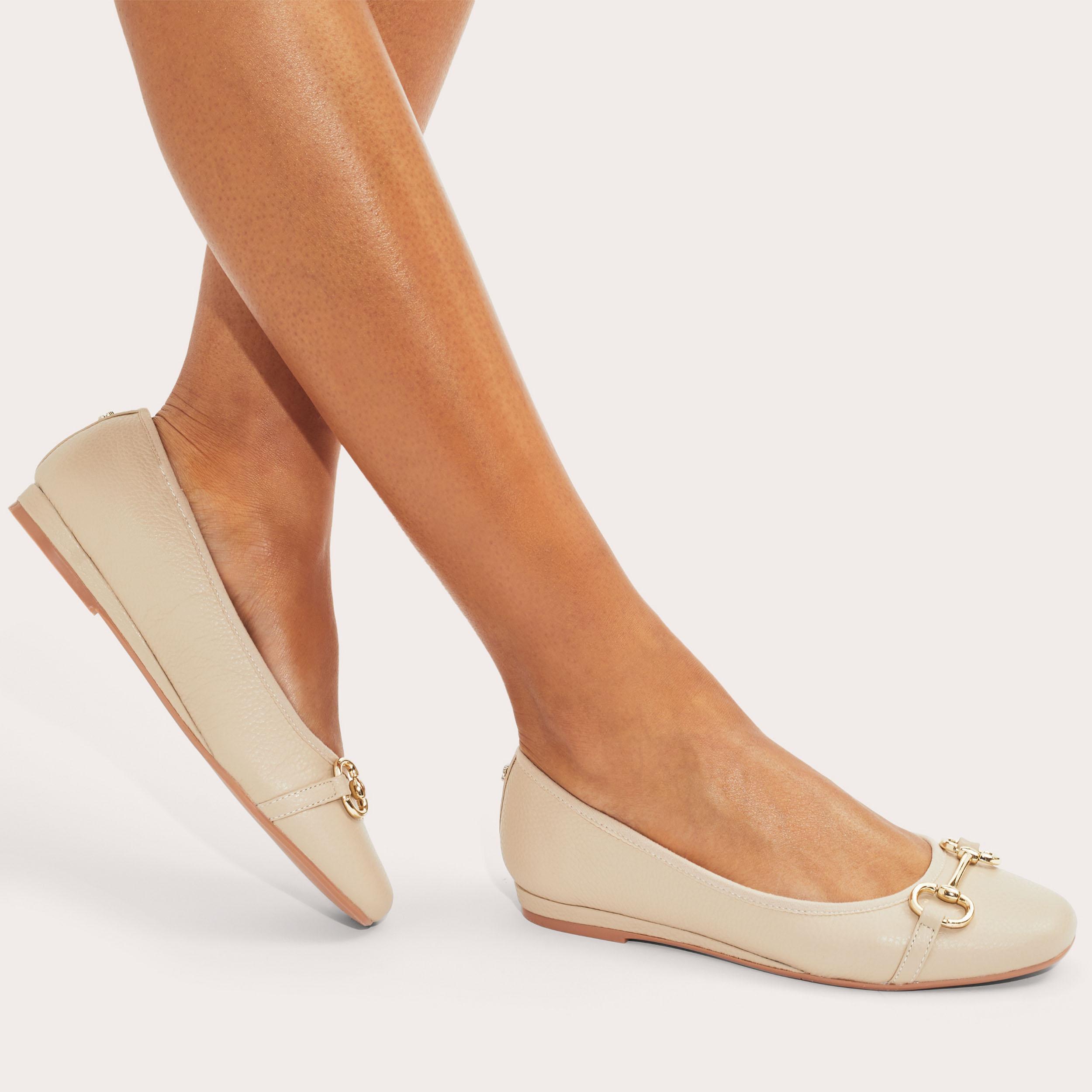 Taupe store ballet flats