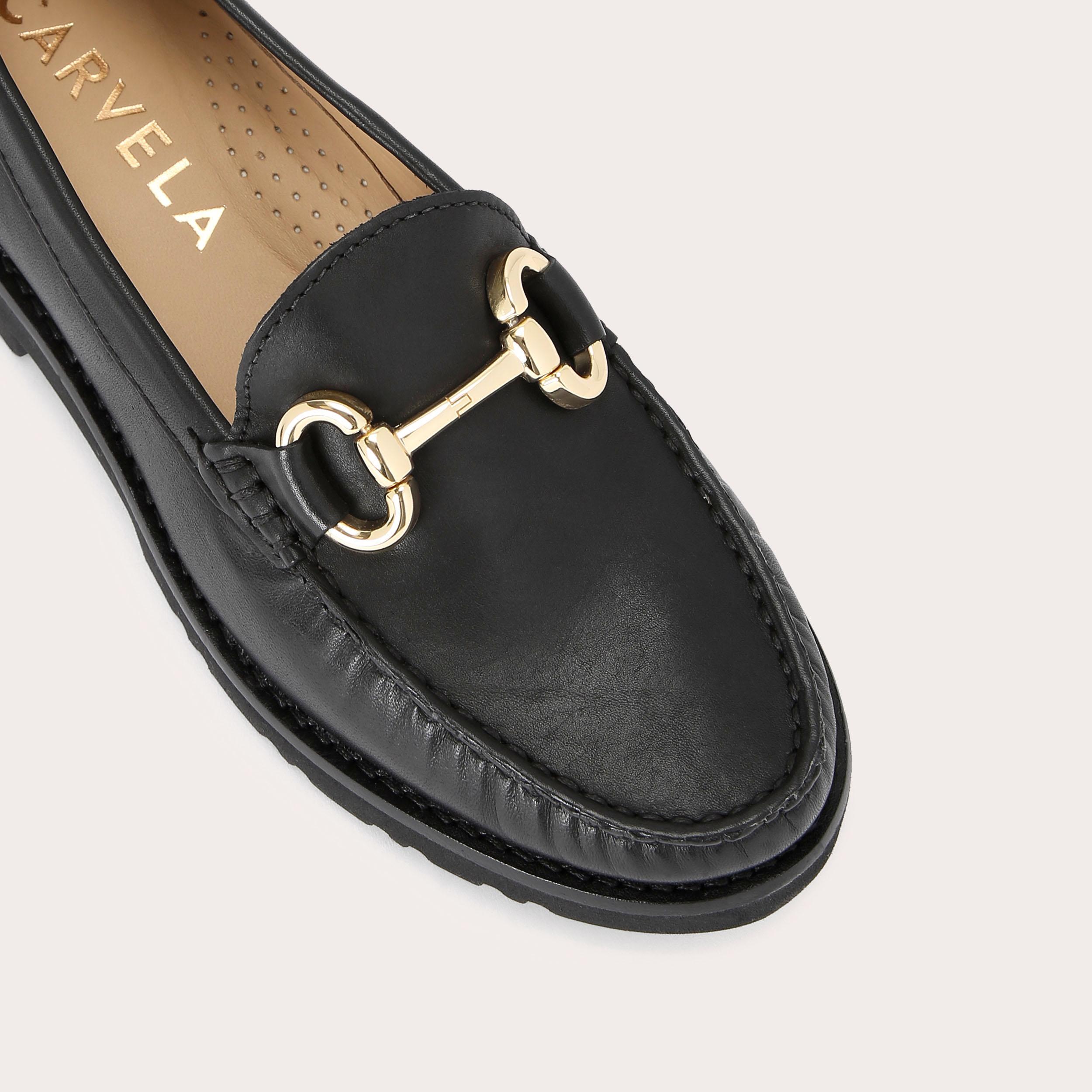 Carvela black patent on sale loafers