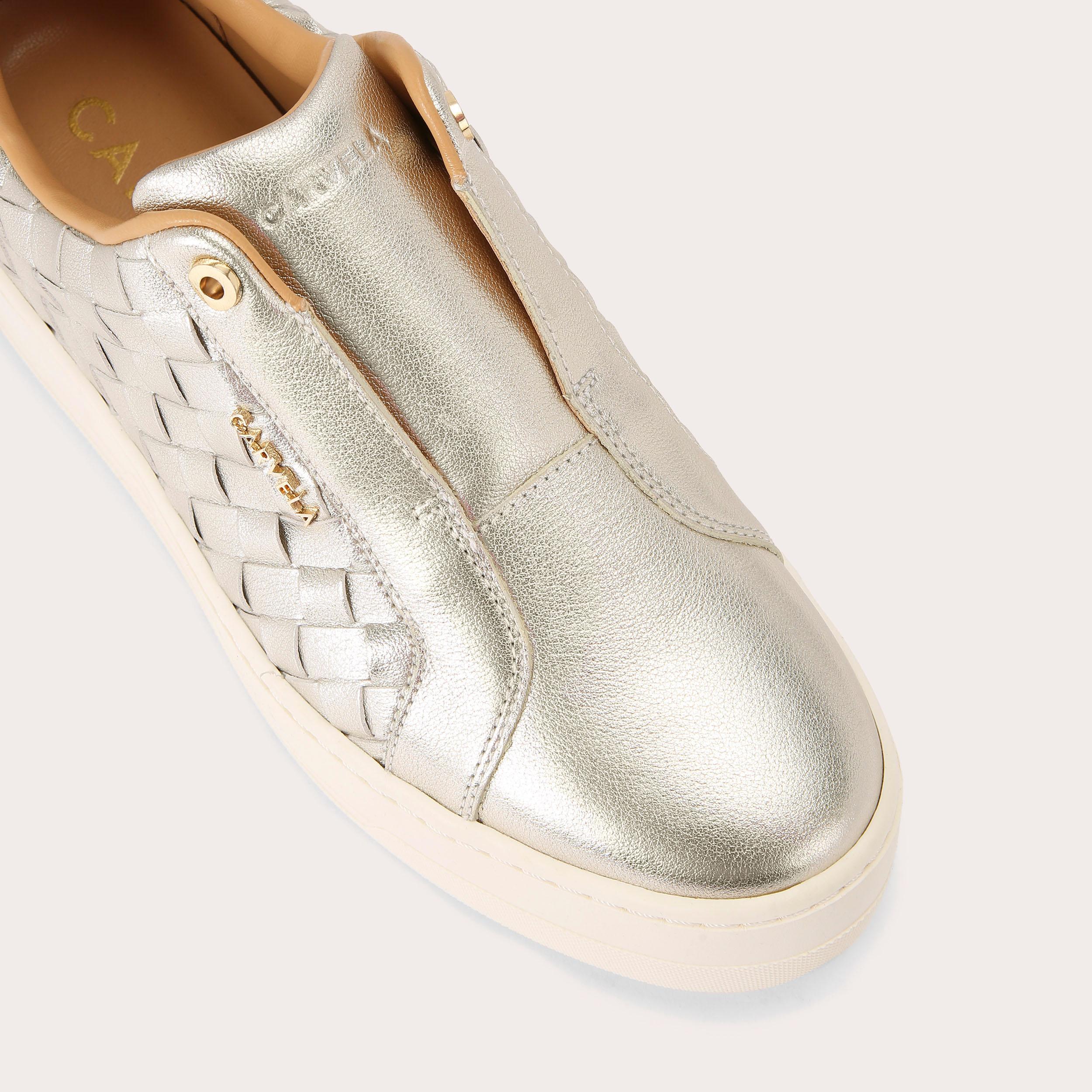 Carvela 2025 gold trainers