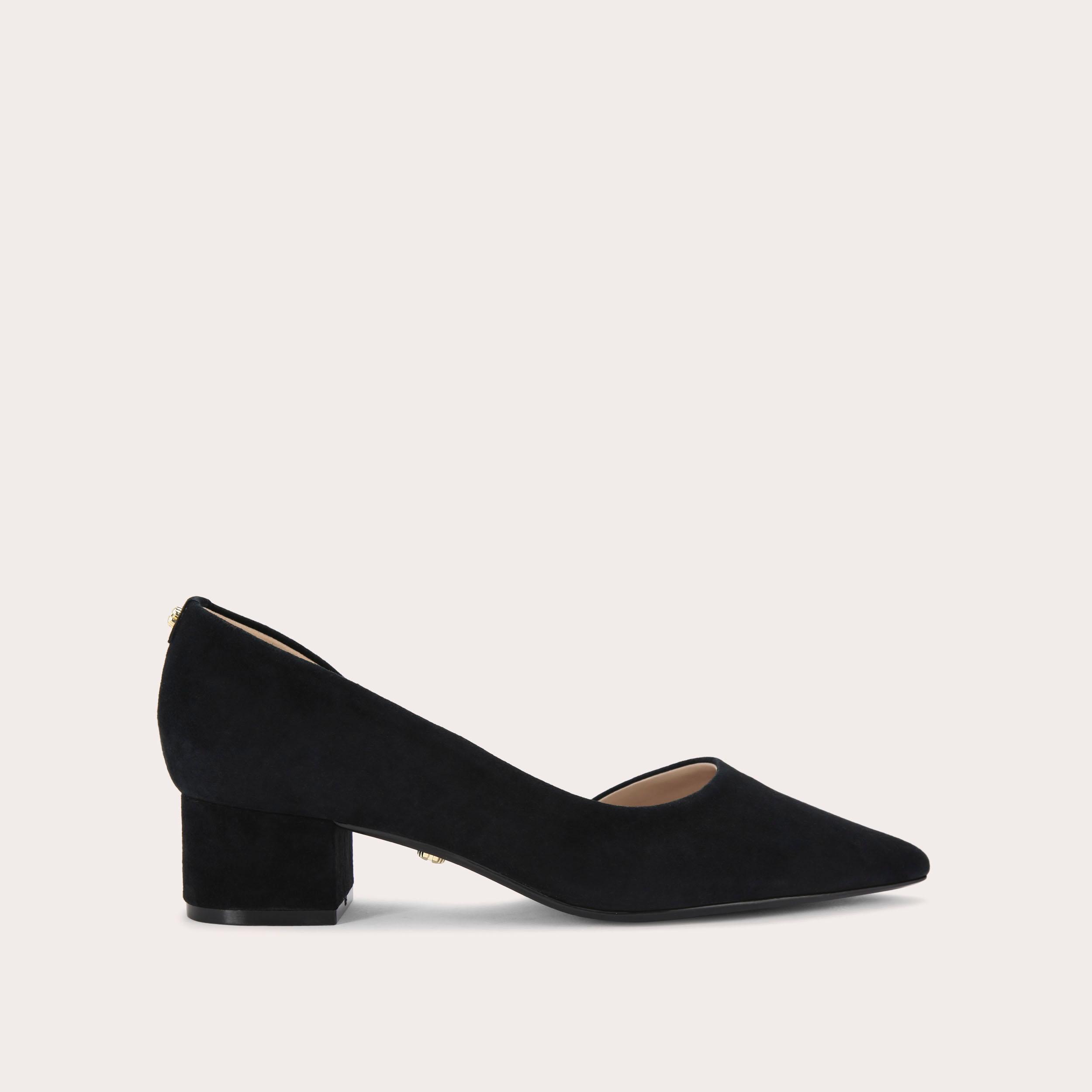 Carvela black court shoes best sale