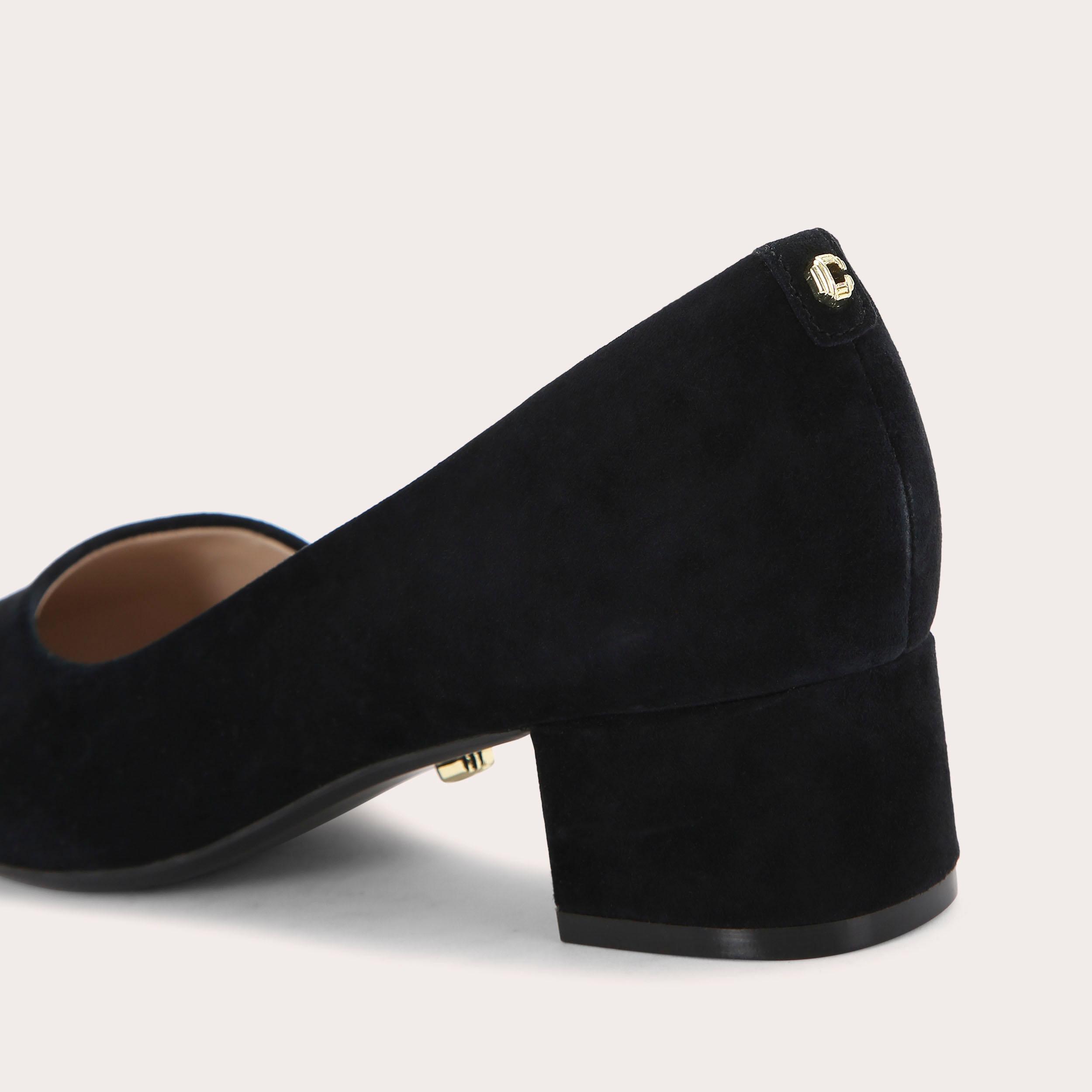 Carvela black cheap court shoes