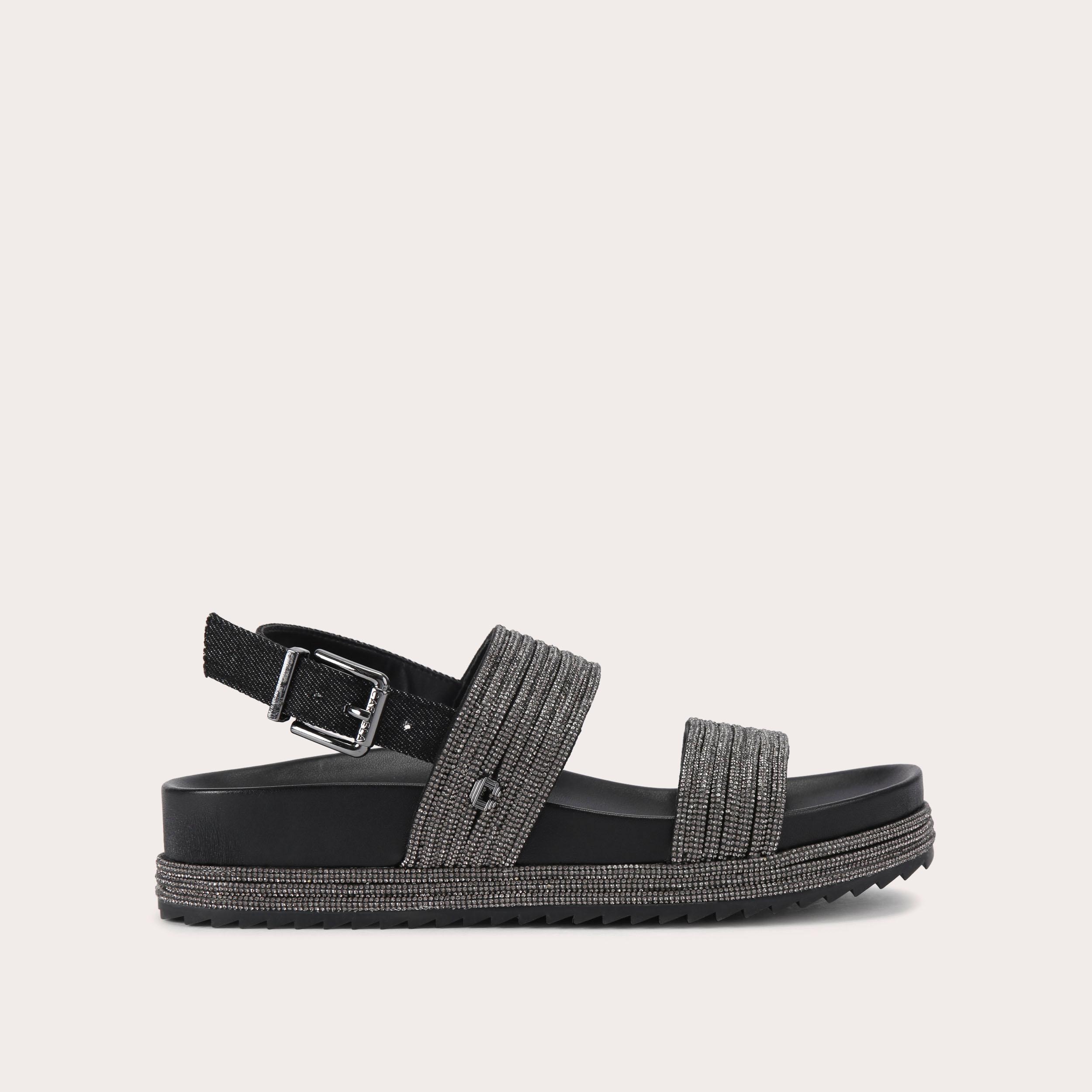 carvela GALA FLATFORM Crystal Sandal by CARVELA