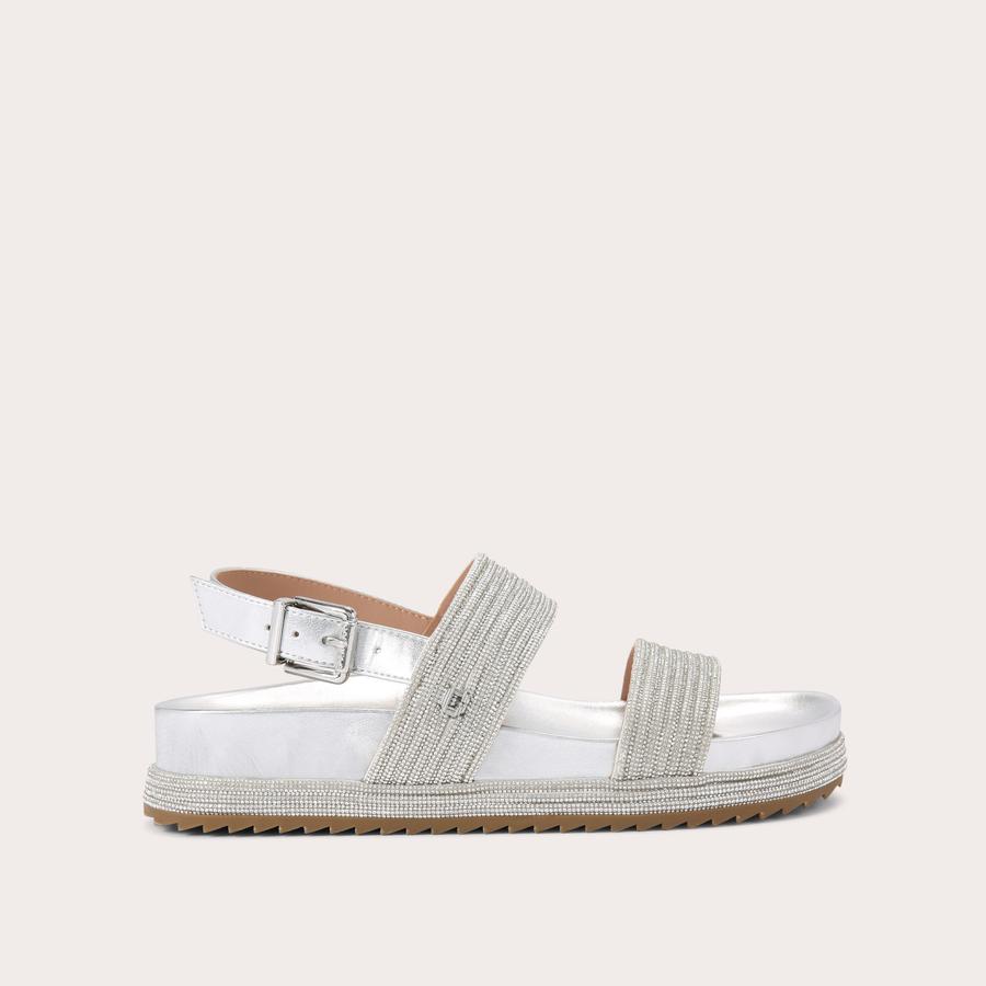 Carvela silver sandals clearance