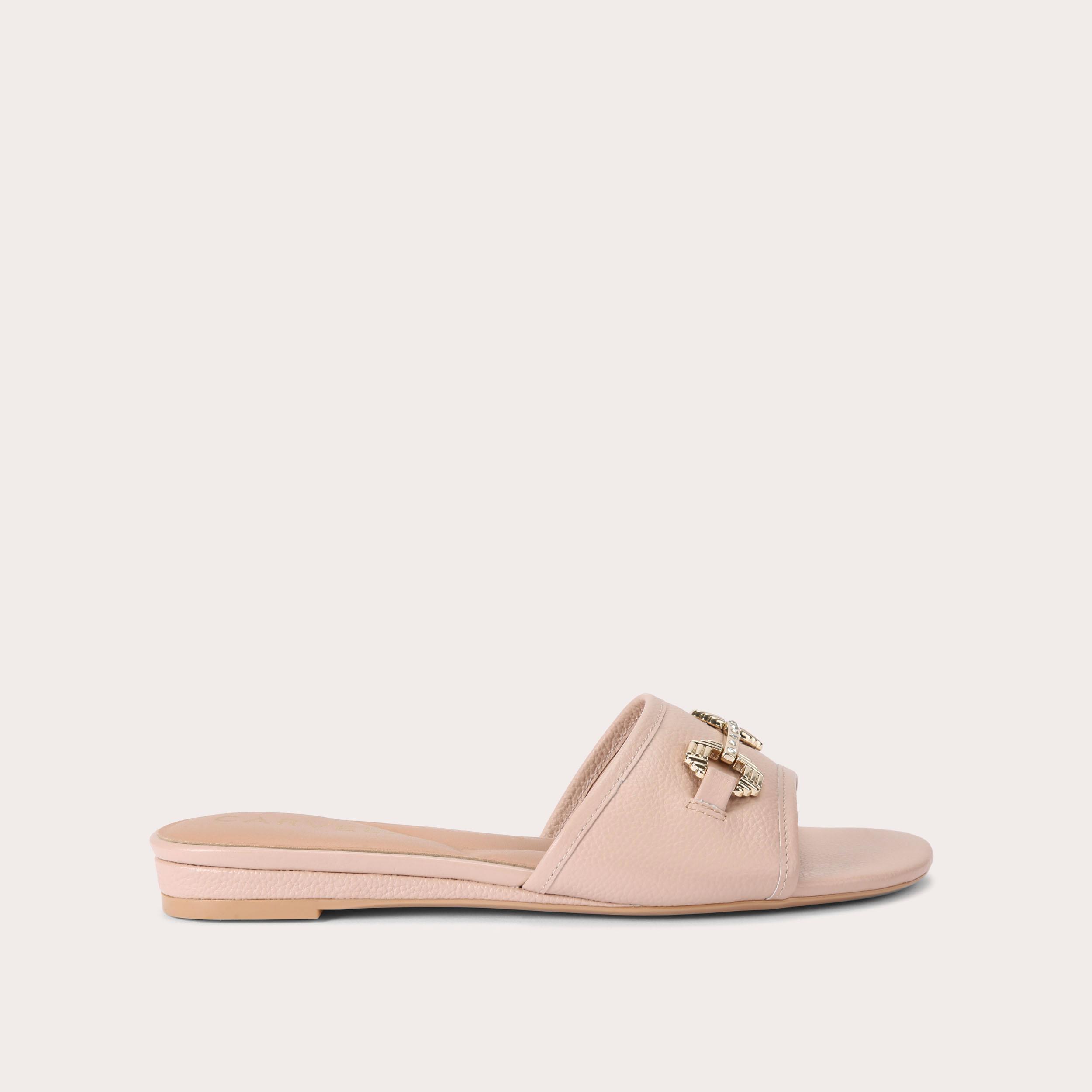 POISE MULE Pink Slip On Sandal by CARVELA